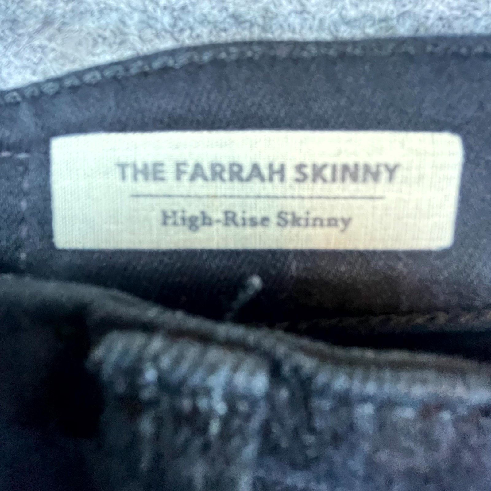 AG Adriano Goldschmied AG Adriano Goldschmied Farrah Skinny Jean Womens 26 Black Size 26" / US 2 / IT 38 - 8 Thumbnail