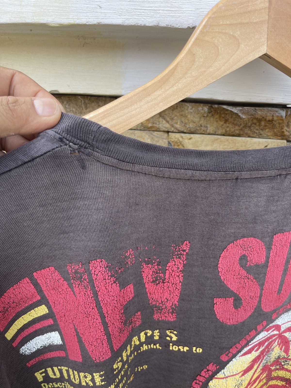 Sun Surf Last Drop🔥Vtg Nev Surf Boards THRASHED FADED Long Sleeve Size US XXL / EU 58 / 5 - 7 Thumbnail