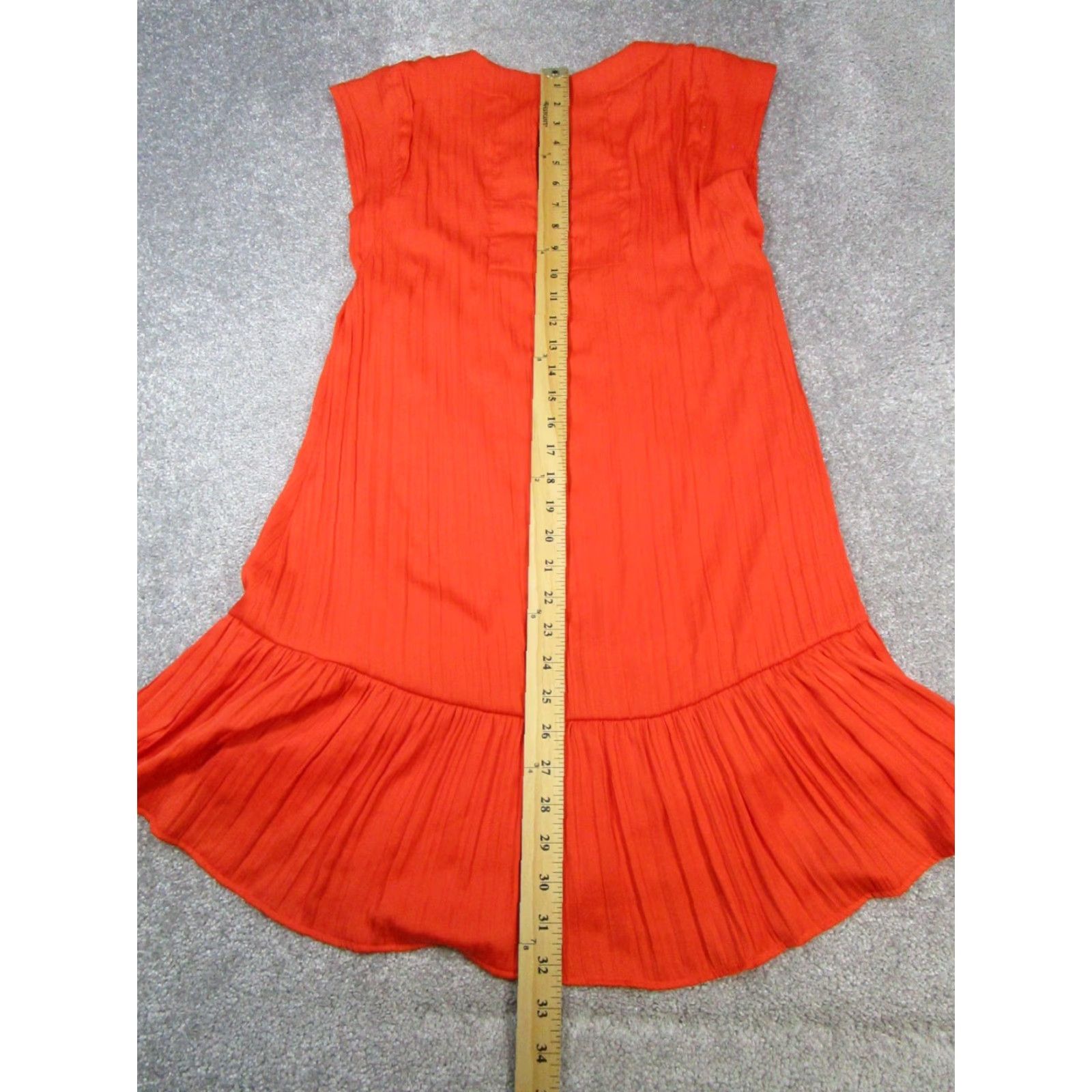 Vintage Maeve Dress Womens Xxs Orange Ruffle Size XXS / US 00 / IT 34 - 7 Thumbnail