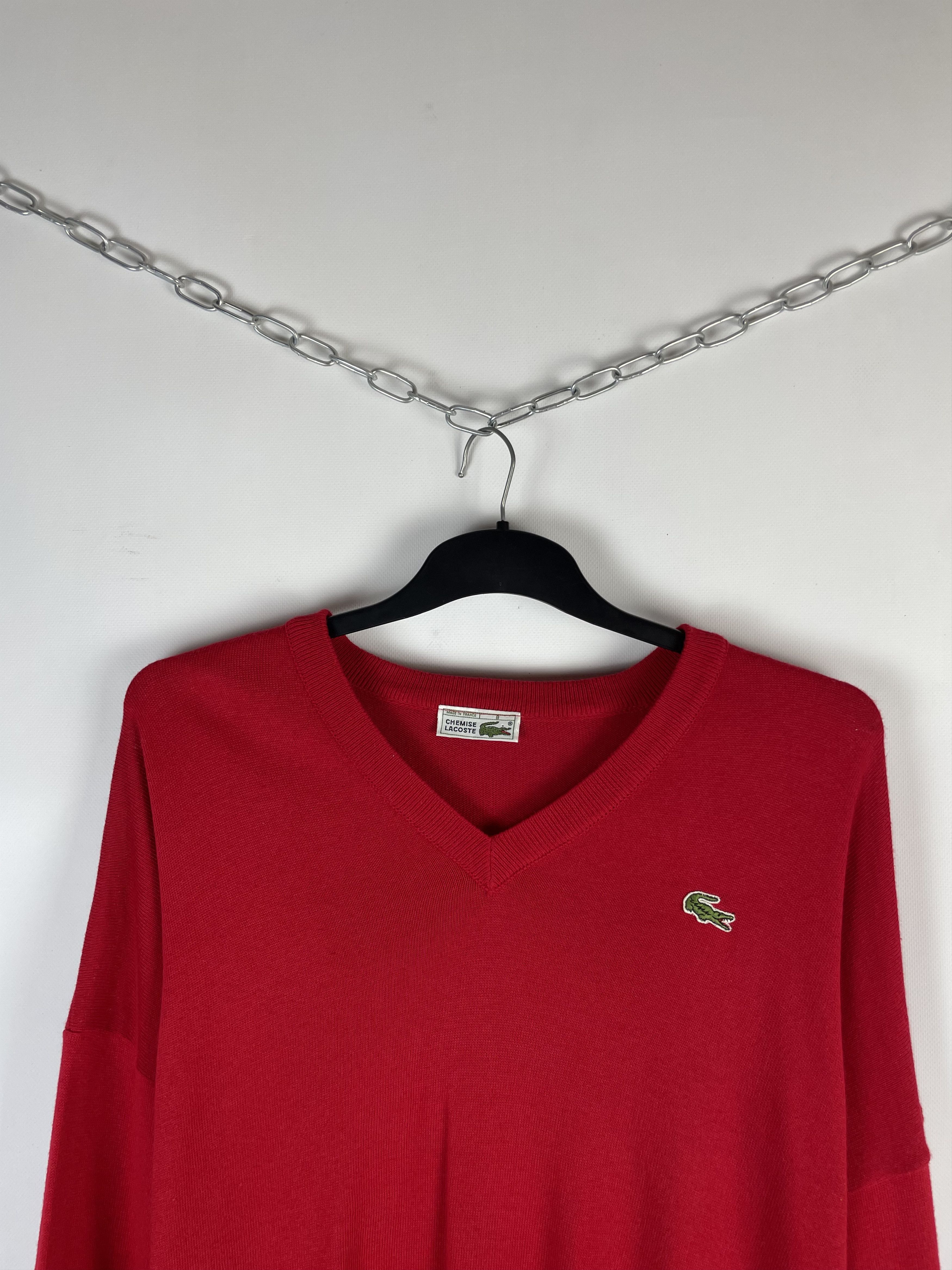 Lacoste × Vintage Lacoste Vintage Check Knit Sweater Size US XL / EU 56 / 4 - 3 Thumbnail
