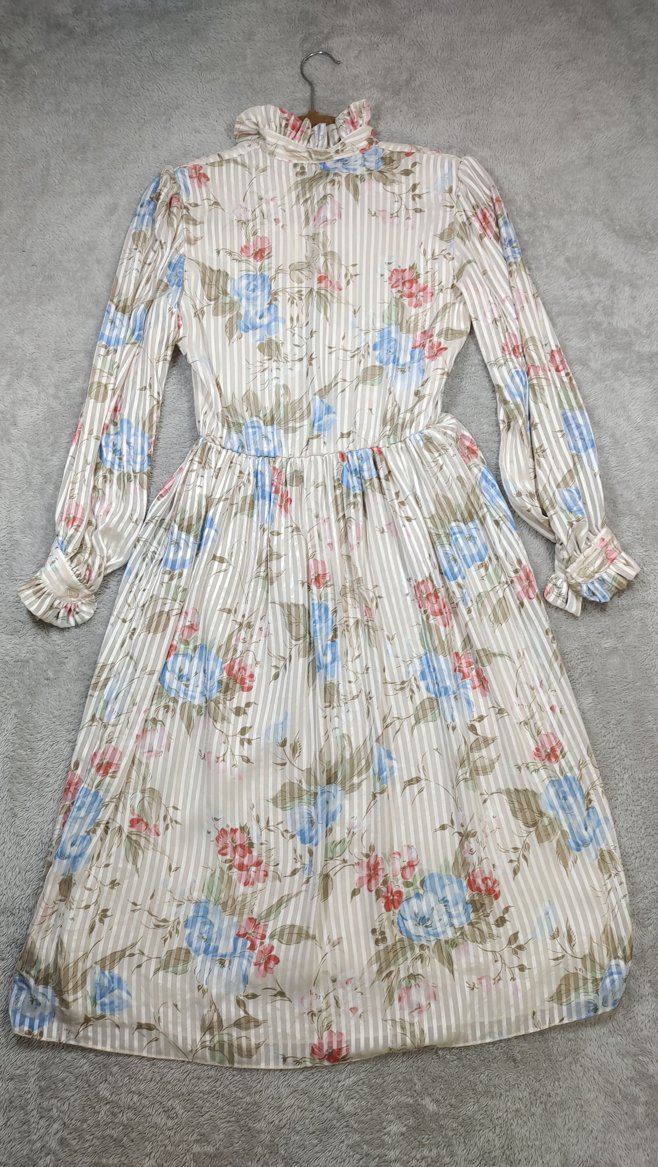 Comme des Garcons × Hanae Mori × Vintage HANAE MORI NEW YORK PLEATED MIDI DRESS Size S / US 4 / IT 40 - 2 Thumbnail