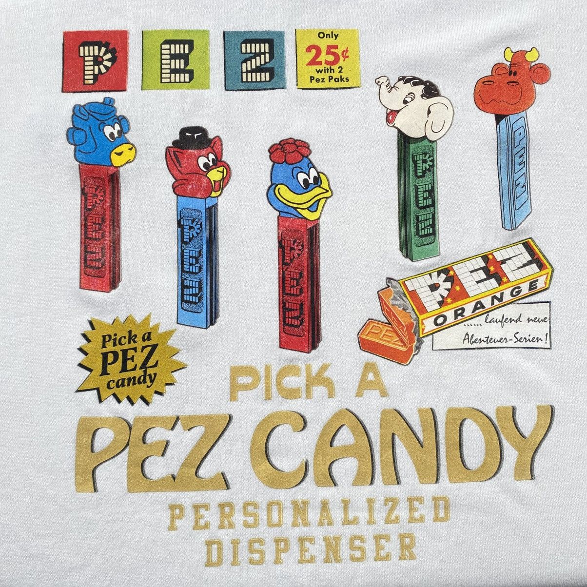 Designer × Vintage PES White Tee with Blue Logo Embroidery & Graphic Back Print Size US XXL / EU 58 / 5 - 5 Thumbnail
