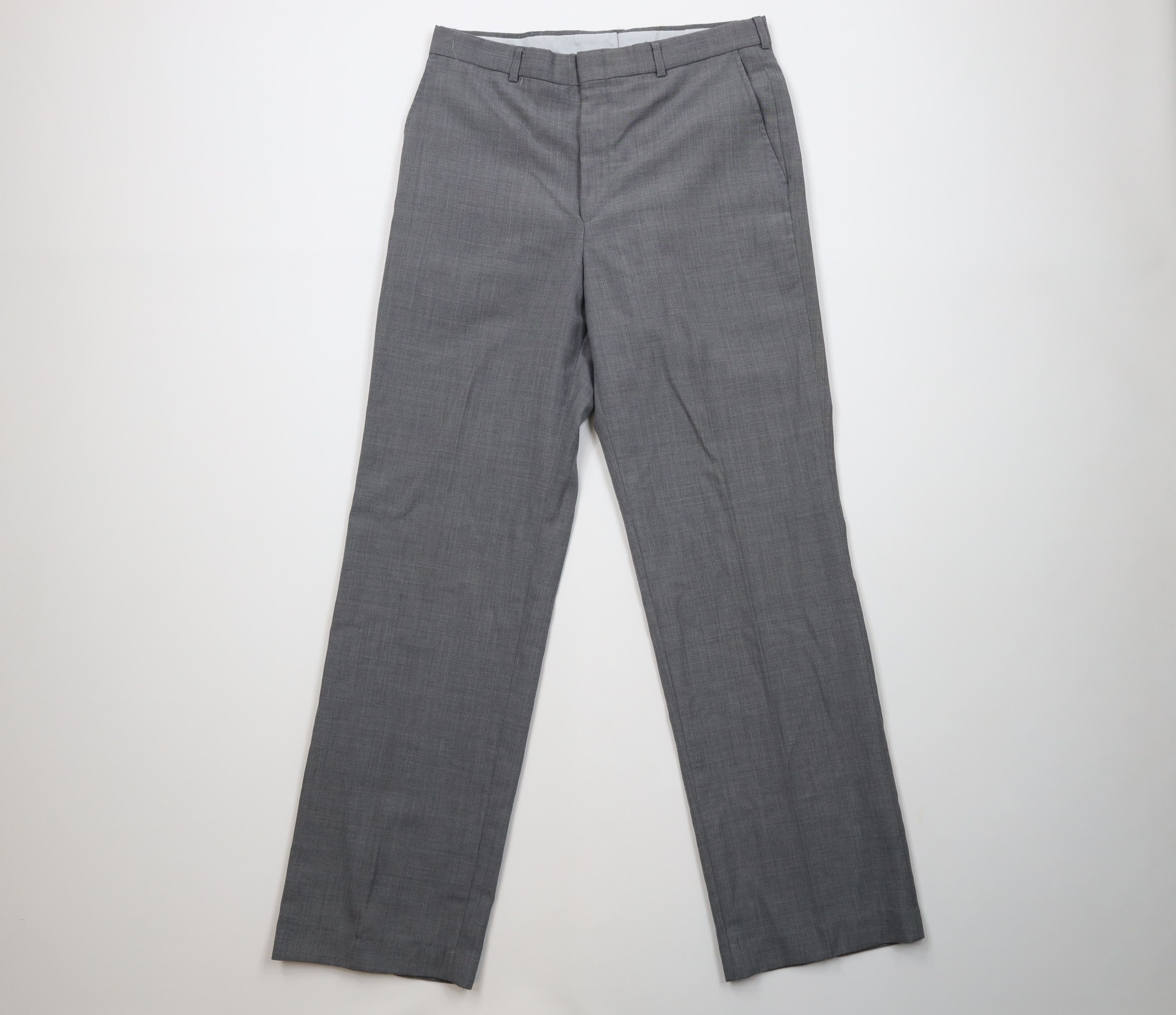 Vintage Vintage 70s Streetwear Knit Chambray Wide Leg Pants USA Size US 32 / EU 48 - 1 Thumbnail