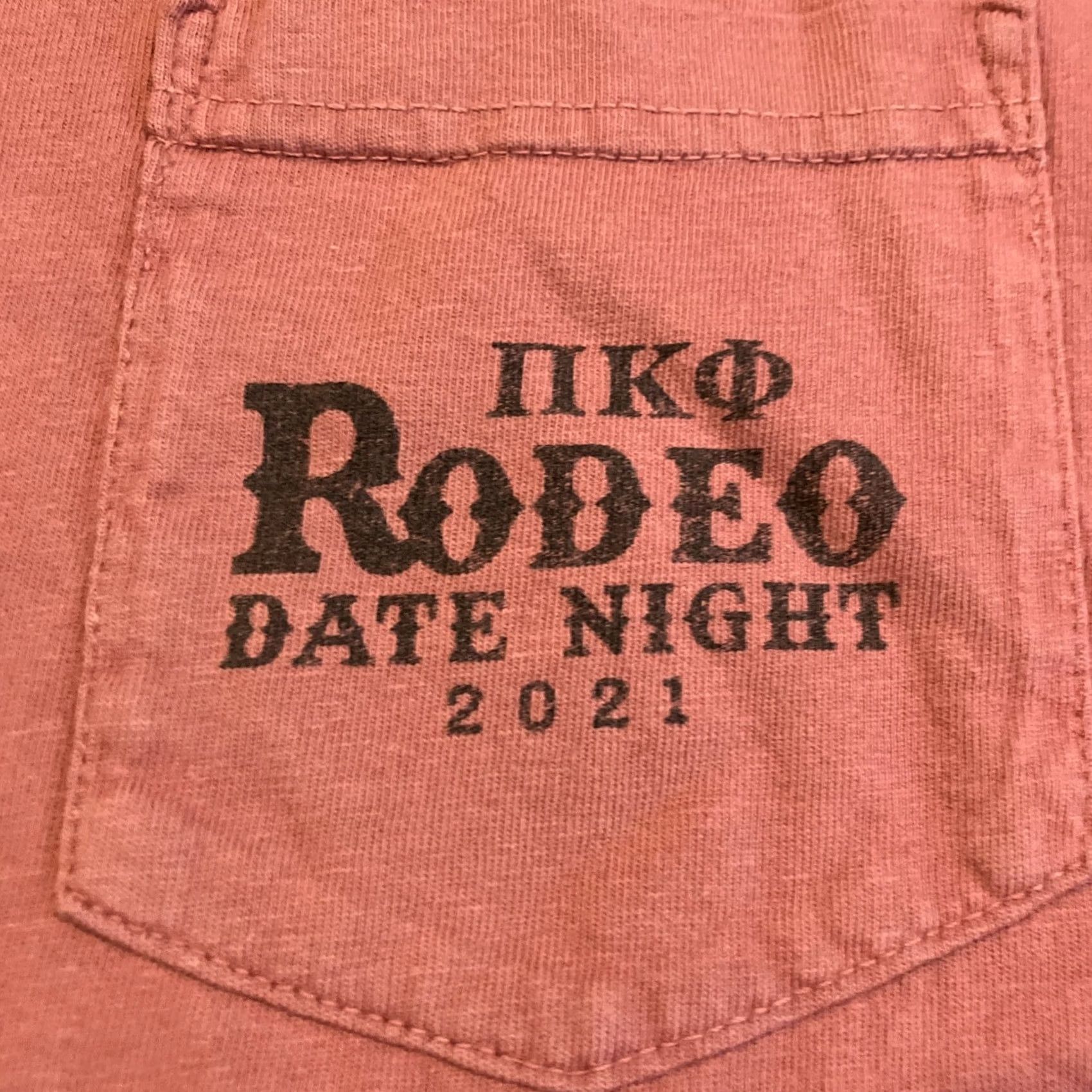 Comfort Colors PI KAPPA PHI University Of Georgia Rodeo Date Night T Shirt XL Red Mens Comfort Colors Classic Short Sleeve Size US XL / EU 56 / 4 - 2 Thumbnail