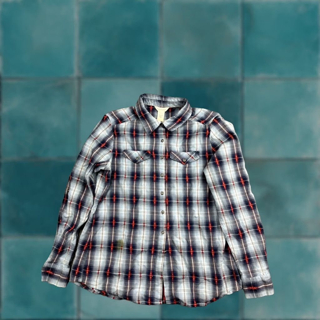 Vintage Sundance Shirt Womens Large Blue Red Plaid Snap Button Front Western Long Sleeve Size L / US 10 / IT 46 - 1 Thumbnail