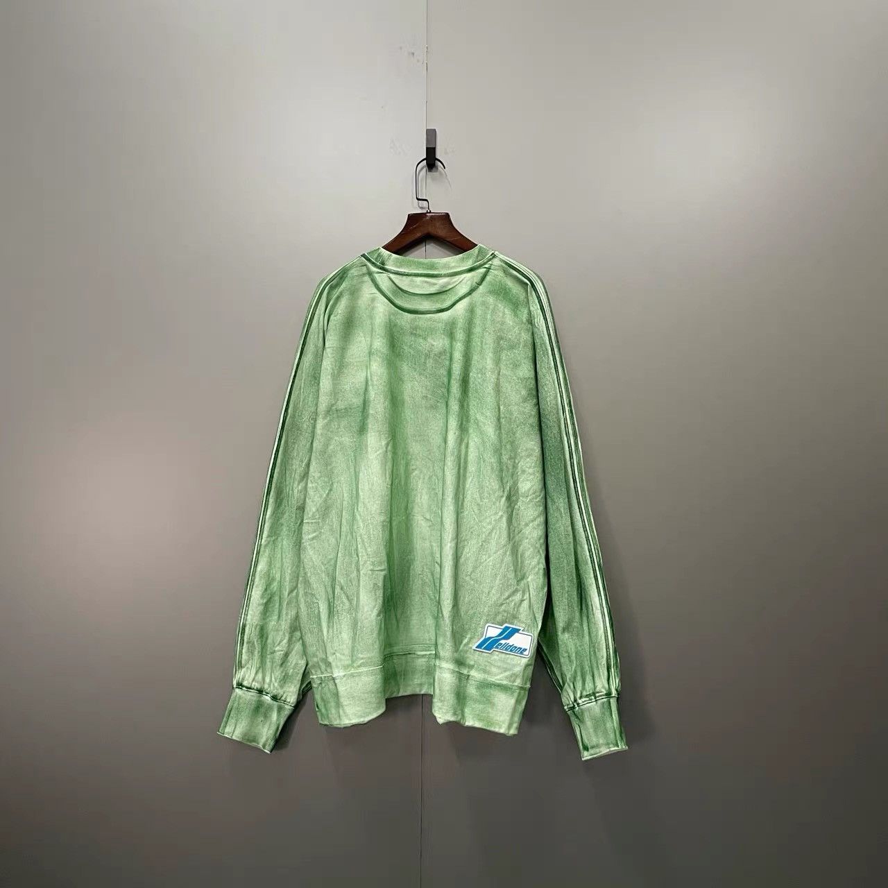 WE11DONE WE11DONE Green Tie-dye Washed Long Sleeve K28 Size US XL / EU 56 / 4 - 2 Thumbnail