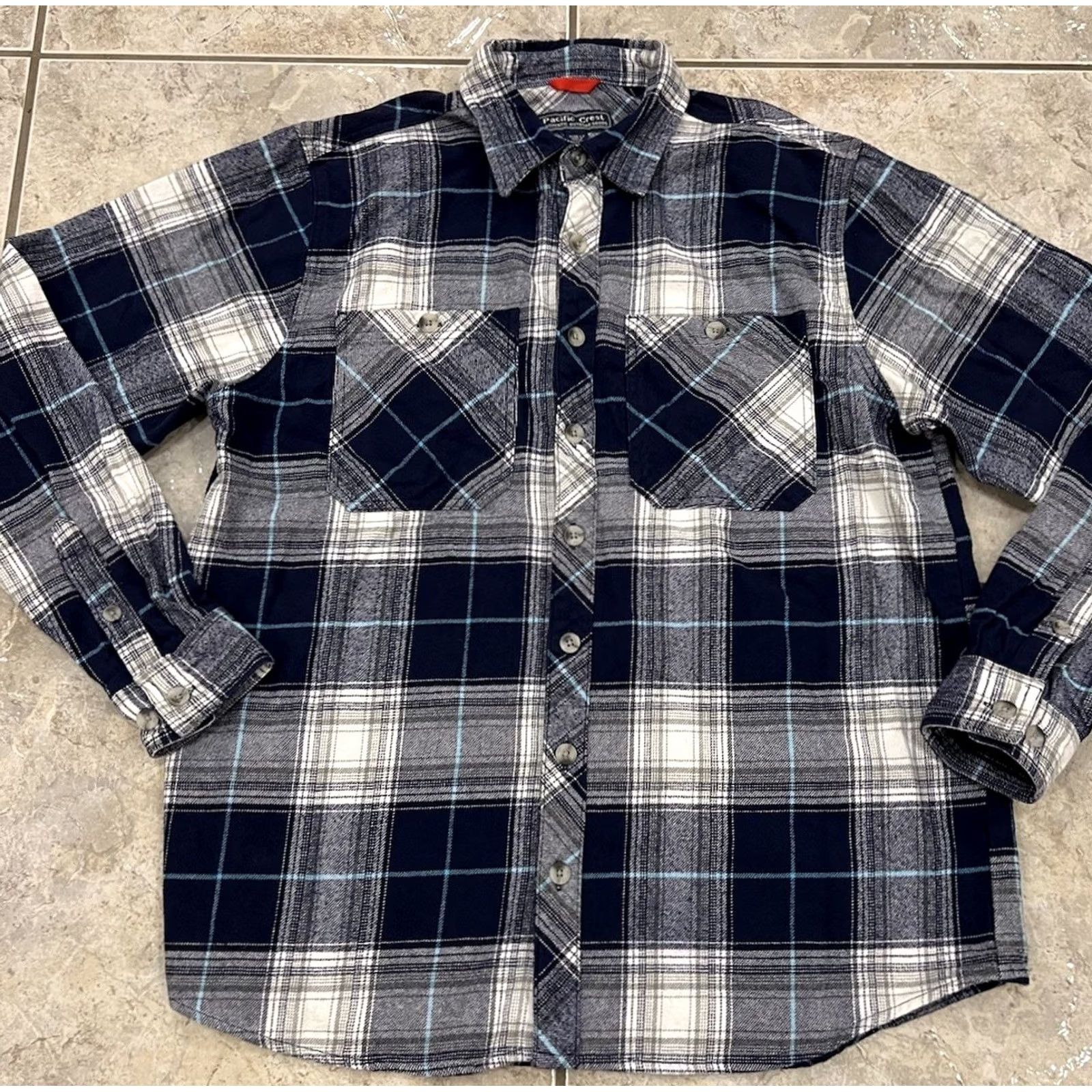 Vintage VINTAGE Mens Large Tall Pacific Crest Plaid Flannel Shirt EXCELLENT Size US L / EU 52-54 / 3 - 2 Thumbnail