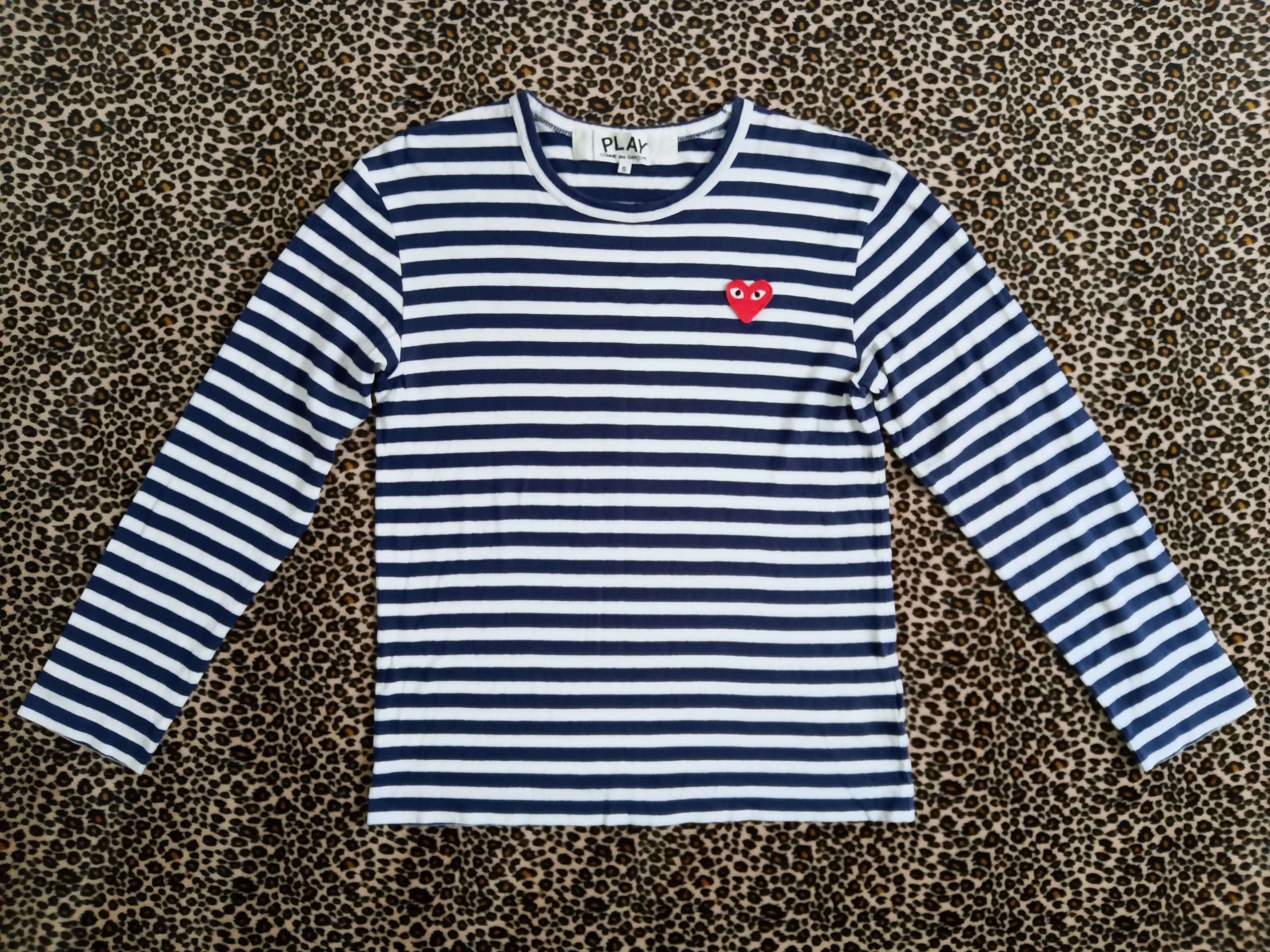 Garcons Striped Shirt Play Comme Des Garcons Jp CDG COMME DES GARCONS PLAY  MADE IN JAPAN VINTAGE SHIRT