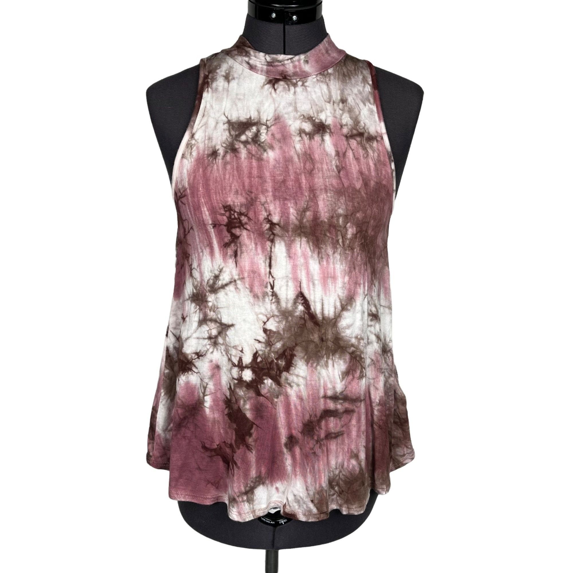 Other Ginger G Women's Sleeveless Top Batik-Print Keyhole-Back Siz Size S / US 4 / IT 40 - 1 Thumbnail