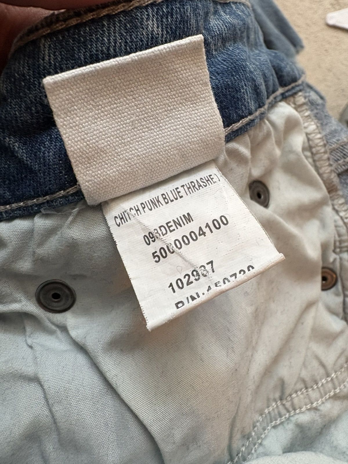 Ksubi Ksubi Chitch Punk Blue Thrashed Denim Size US 33 - 7 Thumbnail