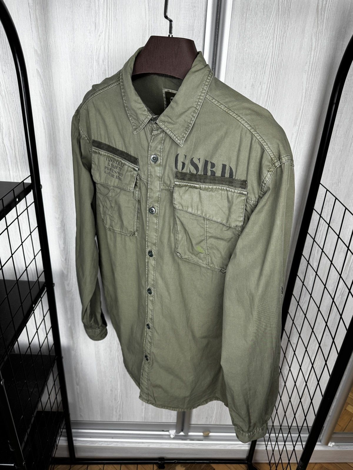 G-Star G-Star Raw Cargo Military Duke Roll-UP Shirt L/S Utility XXL Size US XXL / EU 58 / 5 - 6 Thumbnail