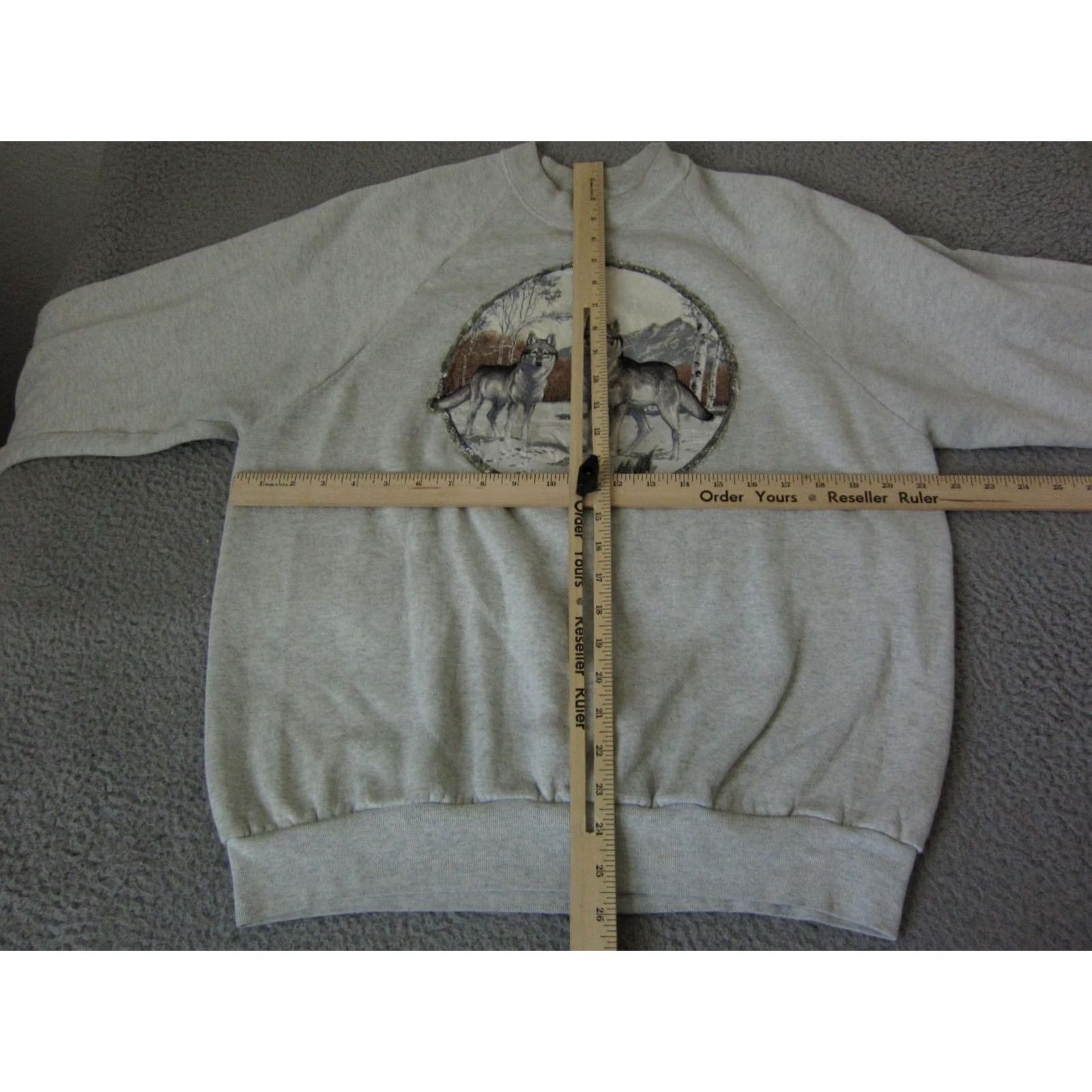 Vintage Vintage Hanes Sweater XL Gray Mountains Sweatshirt Mens 90s Style Size US XL / EU 56 / 4 - 7 Thumbnail