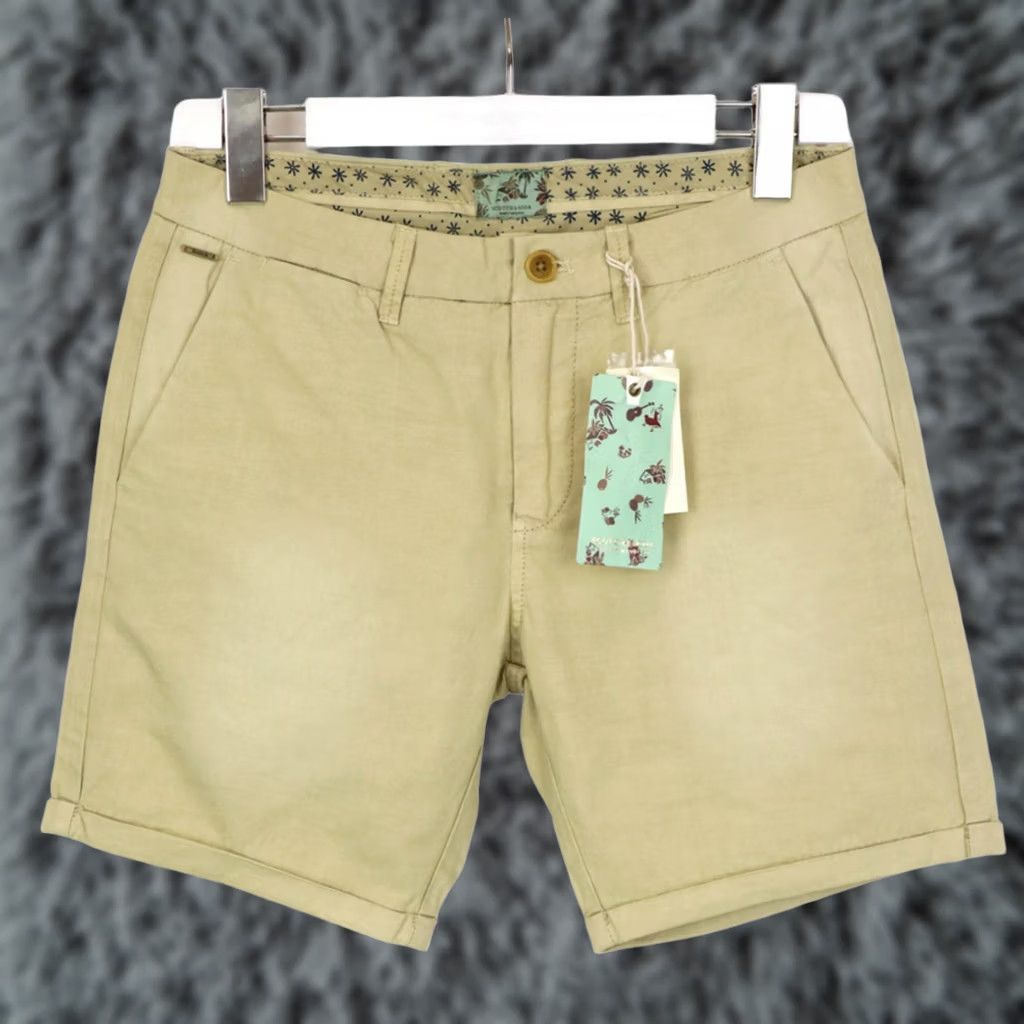 Scotch & Soda SCOTCH & SODA Shorts Men W28 Beige Chino Fade Turn Up Beige Casual Summer Size US 28 / EU 44 - 1 Thumbnail