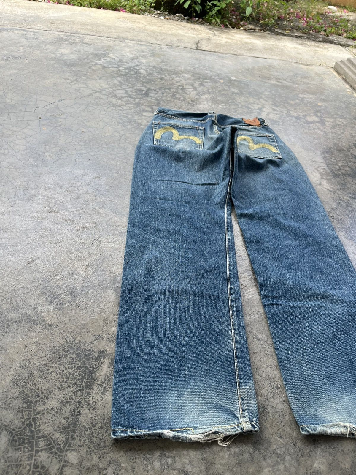 Evisu Vintage Evisu No 2 Embroidded Seagulls Selvedge Denim Size US 29 - 14 Thumbnail