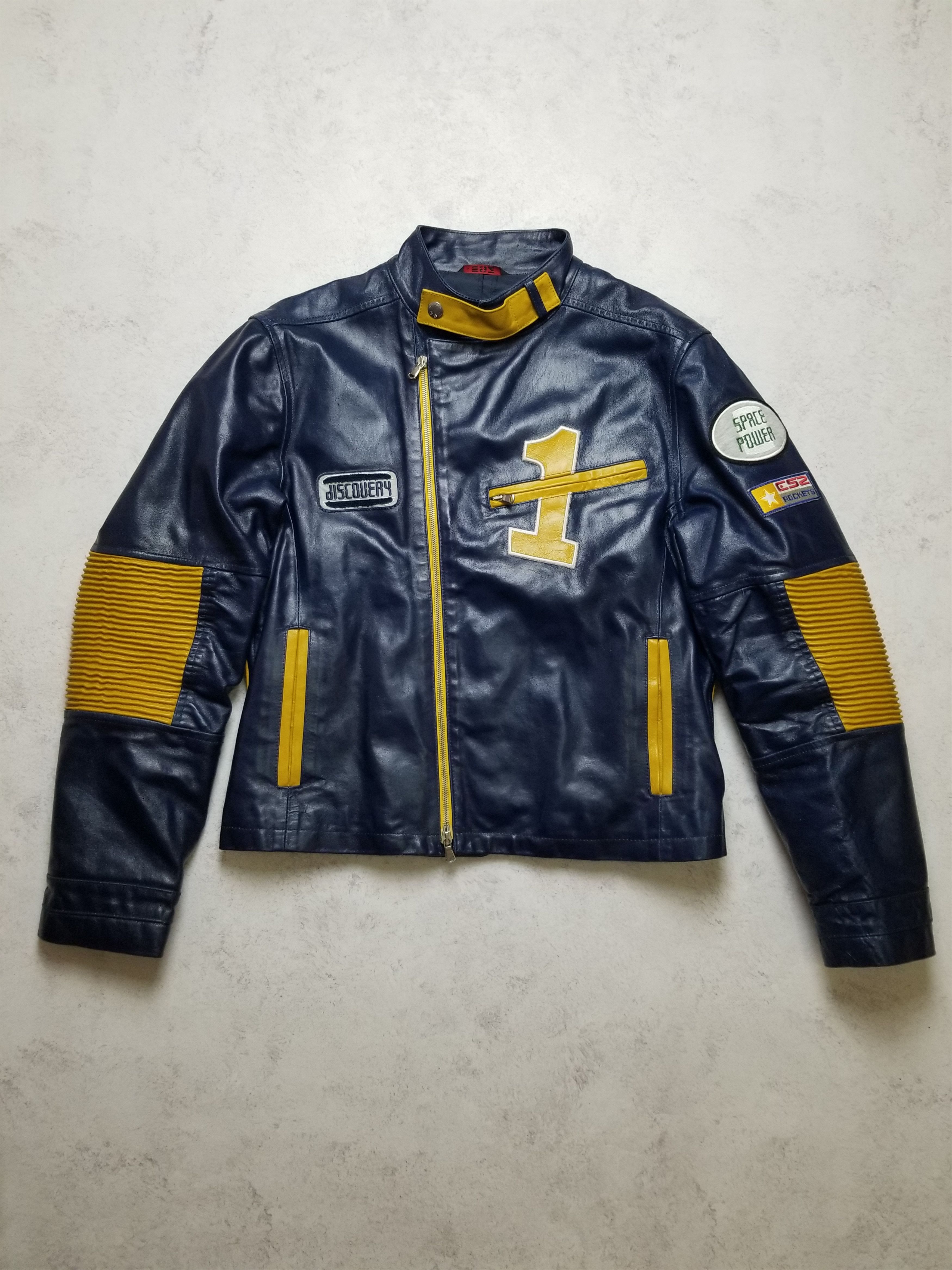 Other Y2K Essenza Vera Pelle Leather Motobiker Jacket Unisex Size US M / EU 48-50 / 2 - 1 Thumbnail