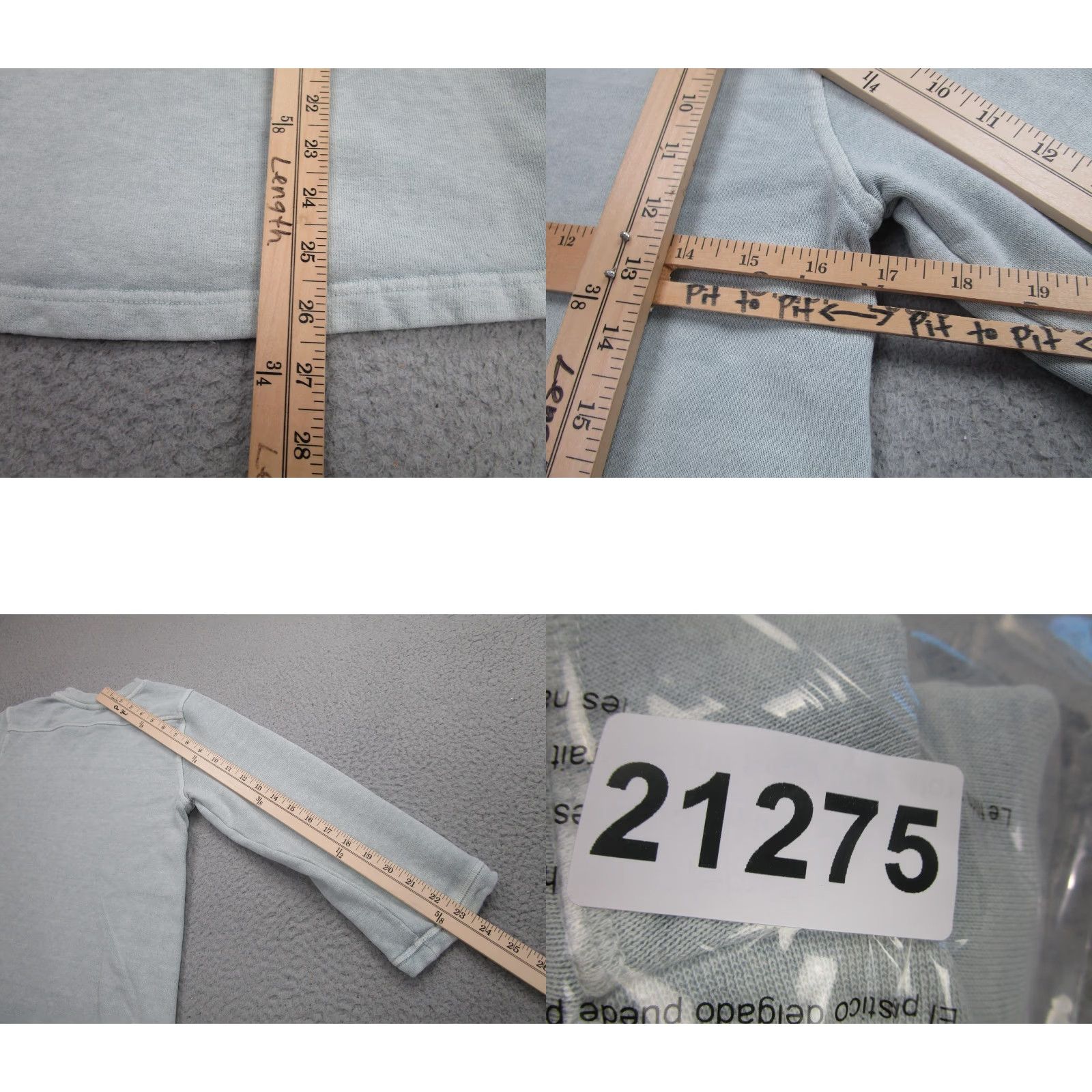 Vintage VINTAGE Wrap London Womens Sweatshirt Dress Tunic 4 Gray Hemp Blend Side Zip WQ46 Size S / US 4 / IT 40 - 8 Thumbnail