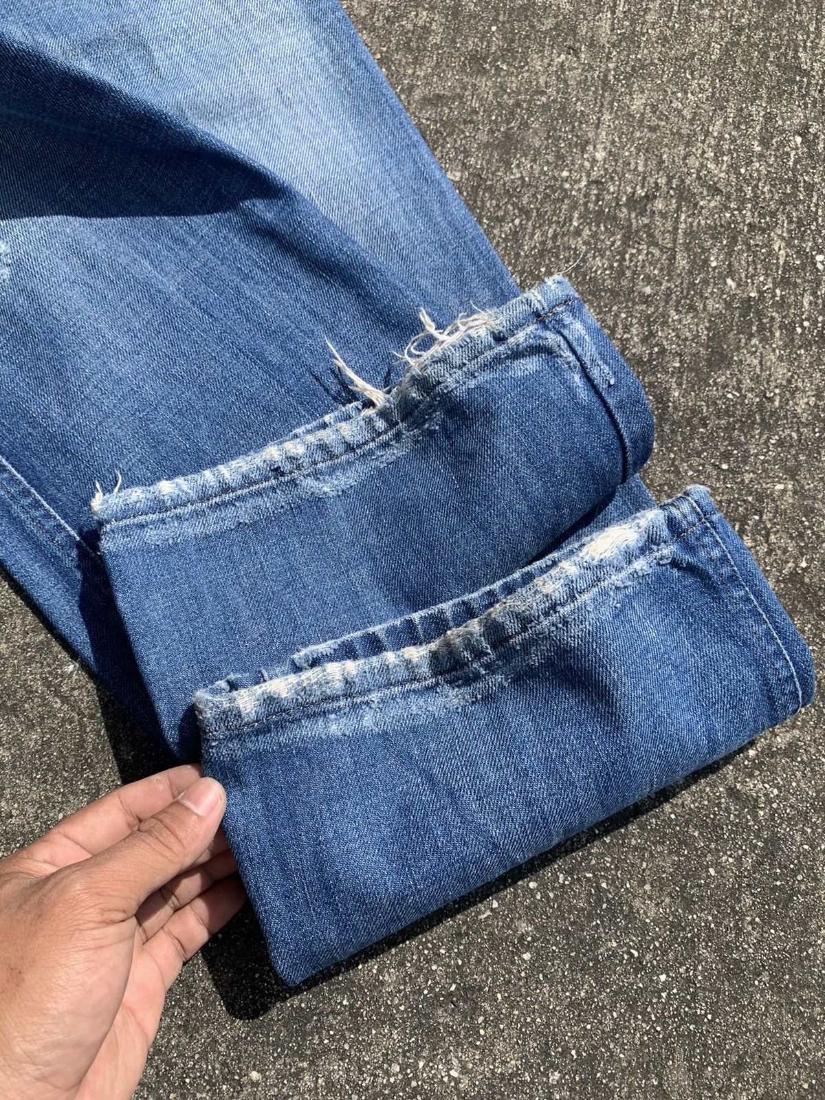 Diesel × Le Grande Bleu (L.G.B.) Steal 🔥 Flare diesel distressed bootcut jeans Size 27" / US 4 / IT 40 - 11 Thumbnail