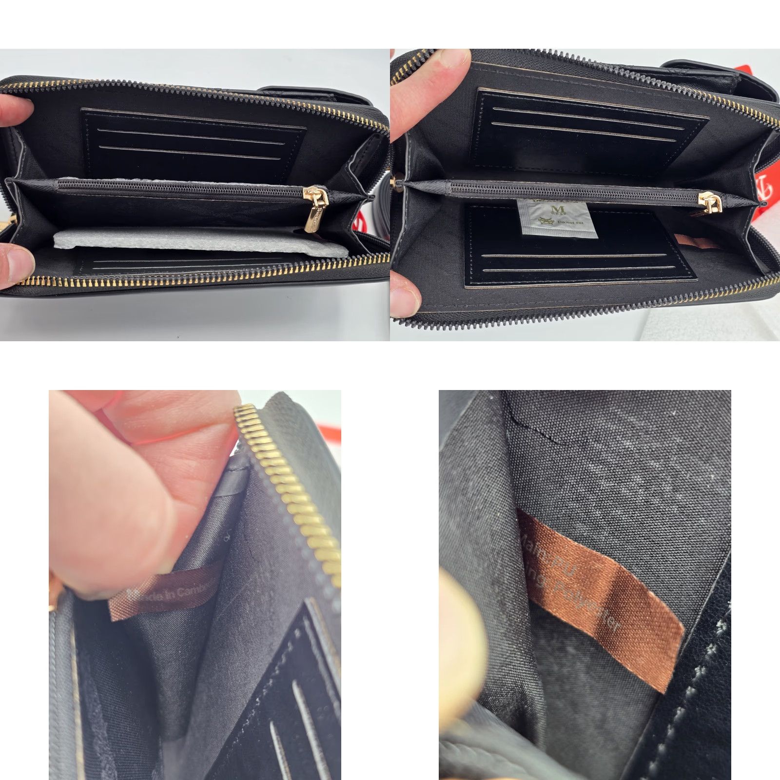 Vintage MONTANA WEST Black Studded Crossbody Cell Phone Bag RFID Blocking Faux Leather Women Size ONE SIZE - 8 Thumbnail