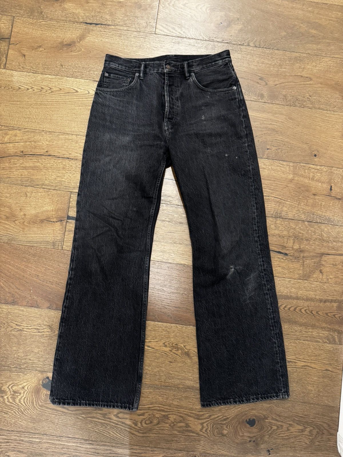 Acne Studios 2021m ルーズフィットジーンズ Night Sky Acne Studios Acne Studios 2021M Night Sky Black Jeans | Grailed