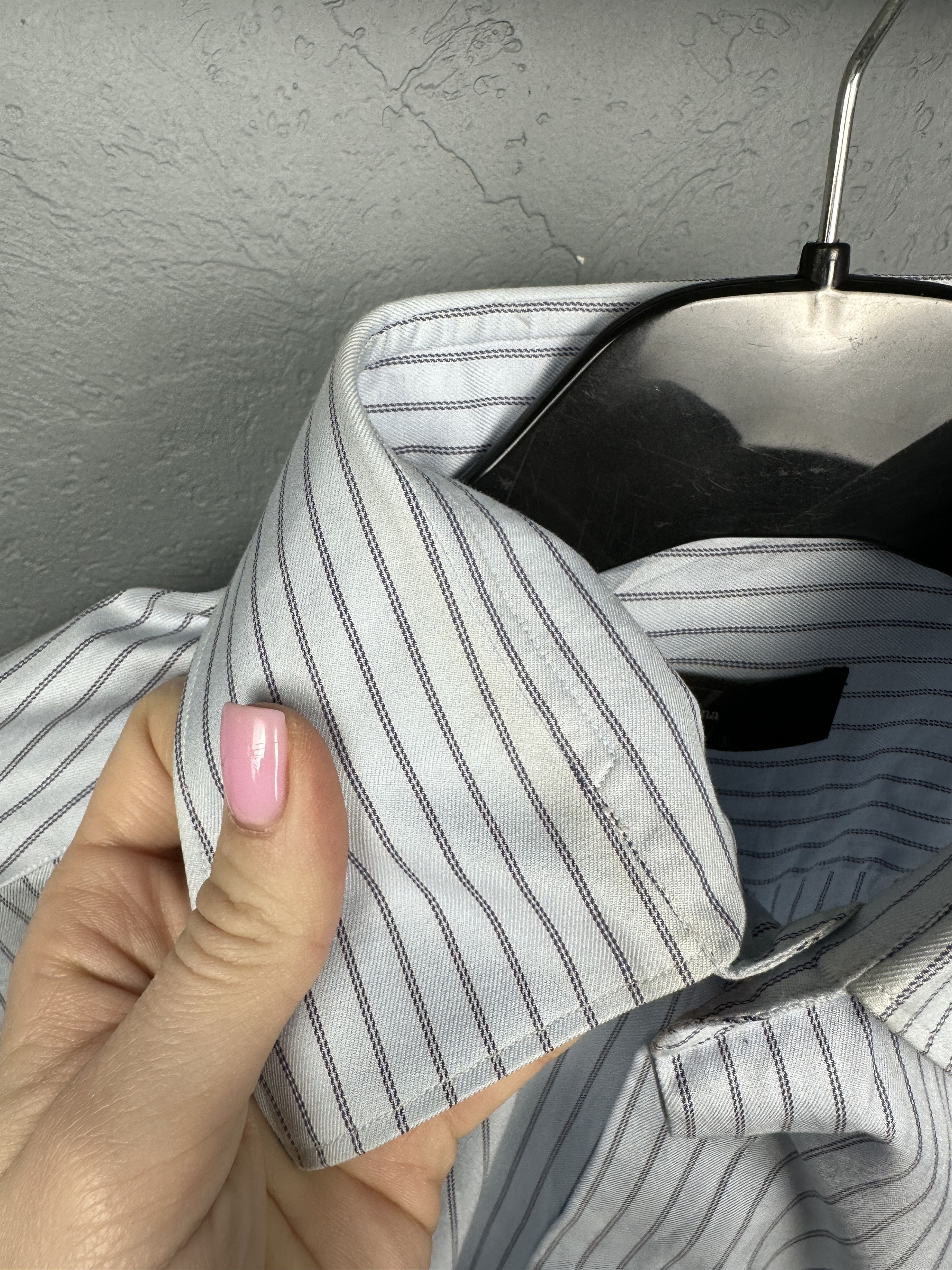 Ermenegildo Zegna × Z Zegna Ermenegildo Z Zegna Vintage Mens Long Sleeve Striped Shirt Size US M / EU 48-50 / 2 - 7 Thumbnail