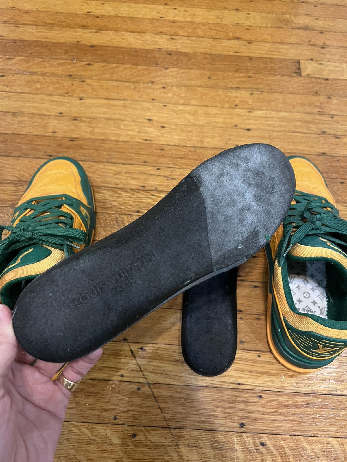 Louis Vuitton Louis Vuitton x Virgil Abloh “College Green” Trainer LV10 Size US 11 / EU 44 - 12 Thumbnail