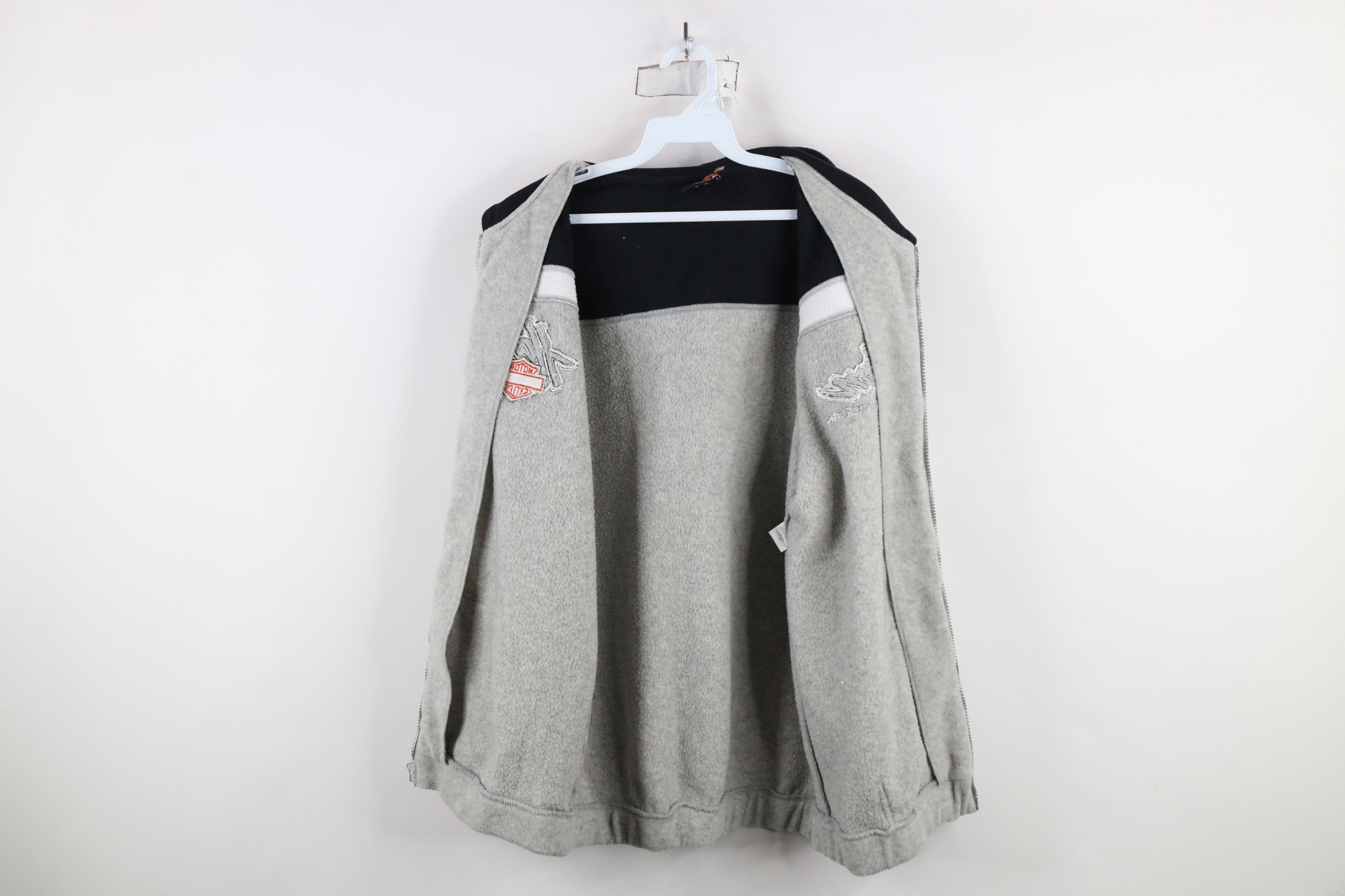 Harley Davidson × Vintage Vintage 90s Y2K Harley Davidson Full Zip Fleece Hoodie Size US S / EU 44-46 / 1 - 12 Thumbnail