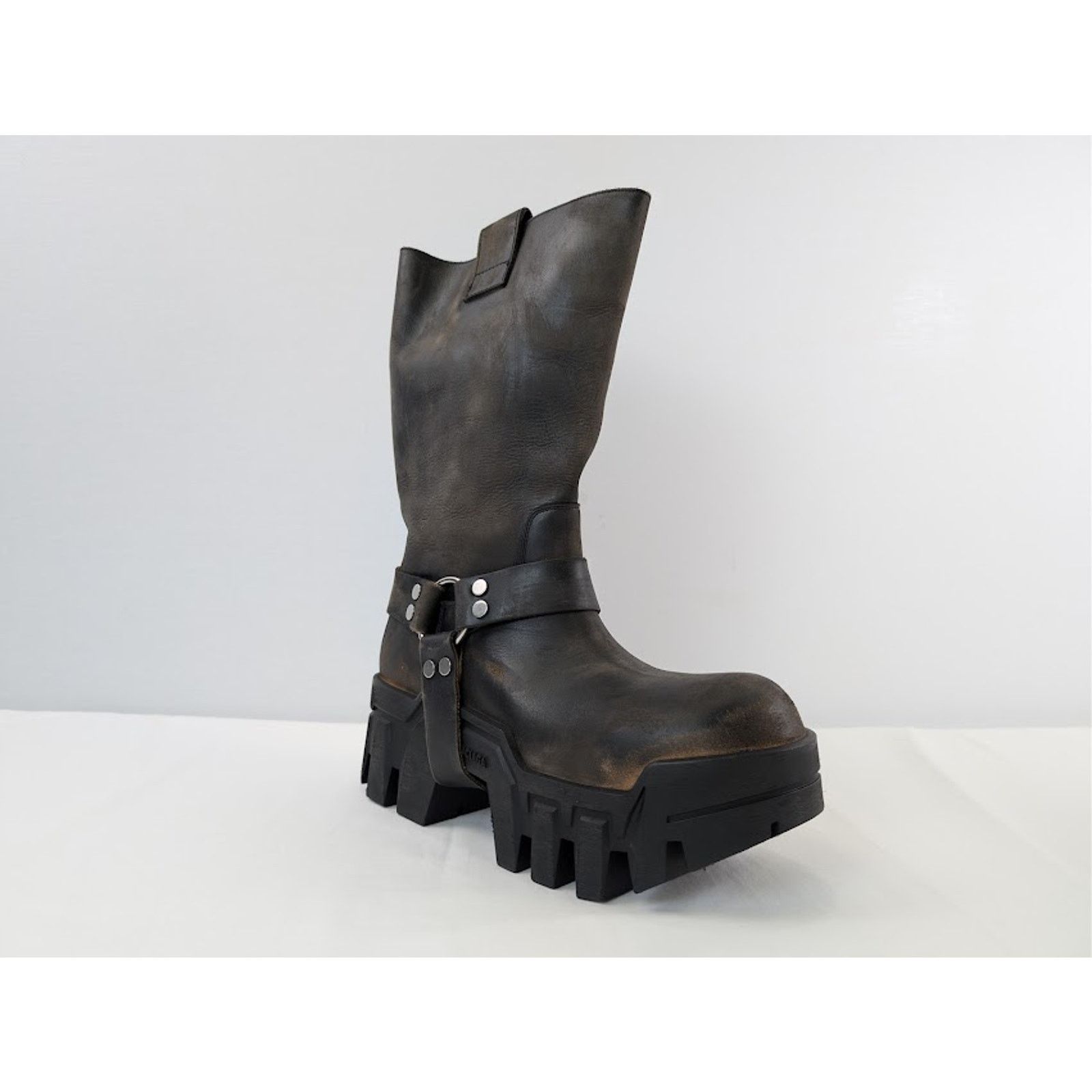 Balenciaga o1rshd1 Q:2 / Bulldozer Harness Boots in Faded Black Size US 8 / EU 41 - 3 Thumbnail