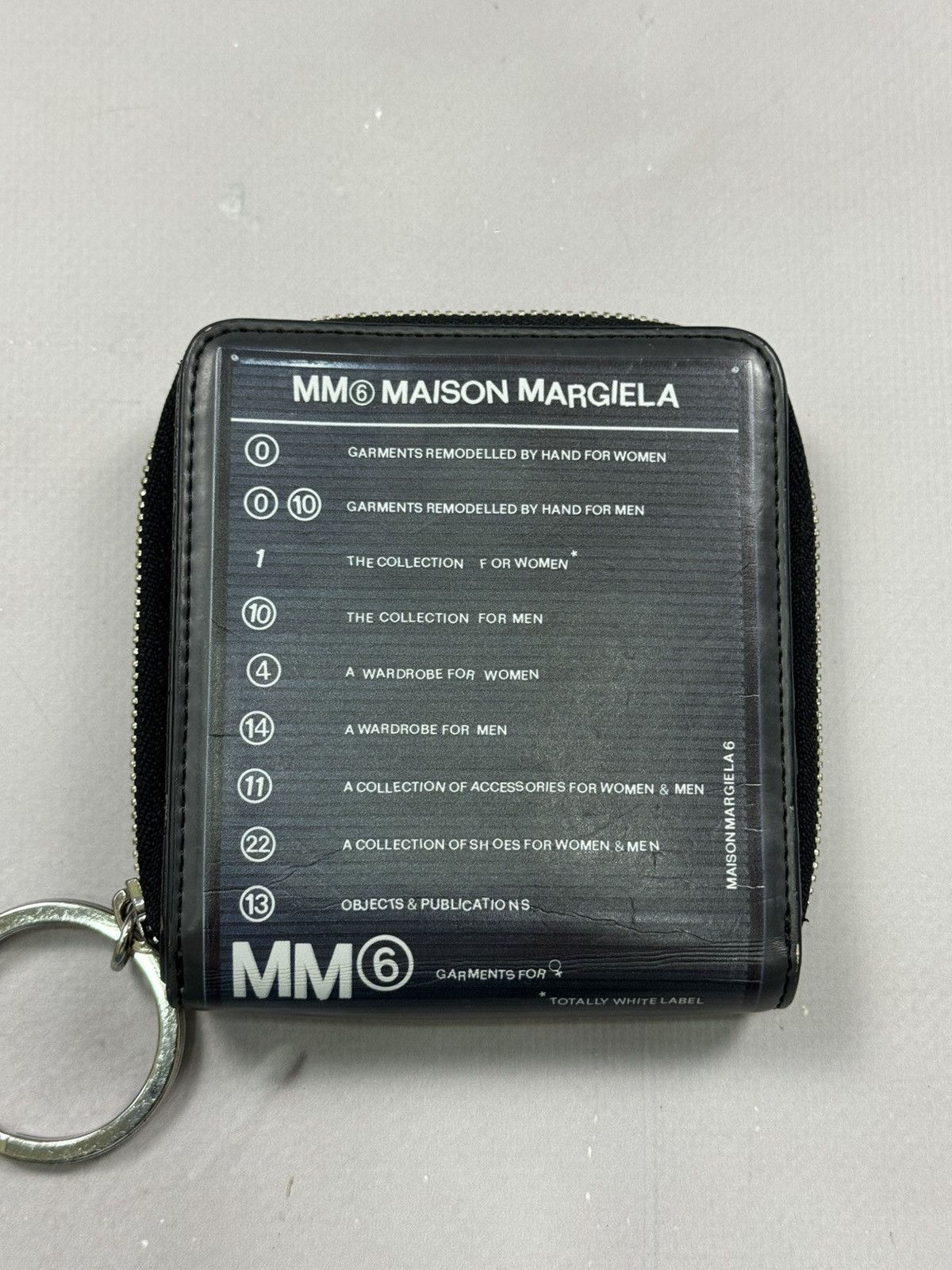 MM6 × Maison Margiela Mm6 Maison Margiela Chart Zip-Up Wallet(Black/OS) Size ONE SIZE - 2 Thumbnail