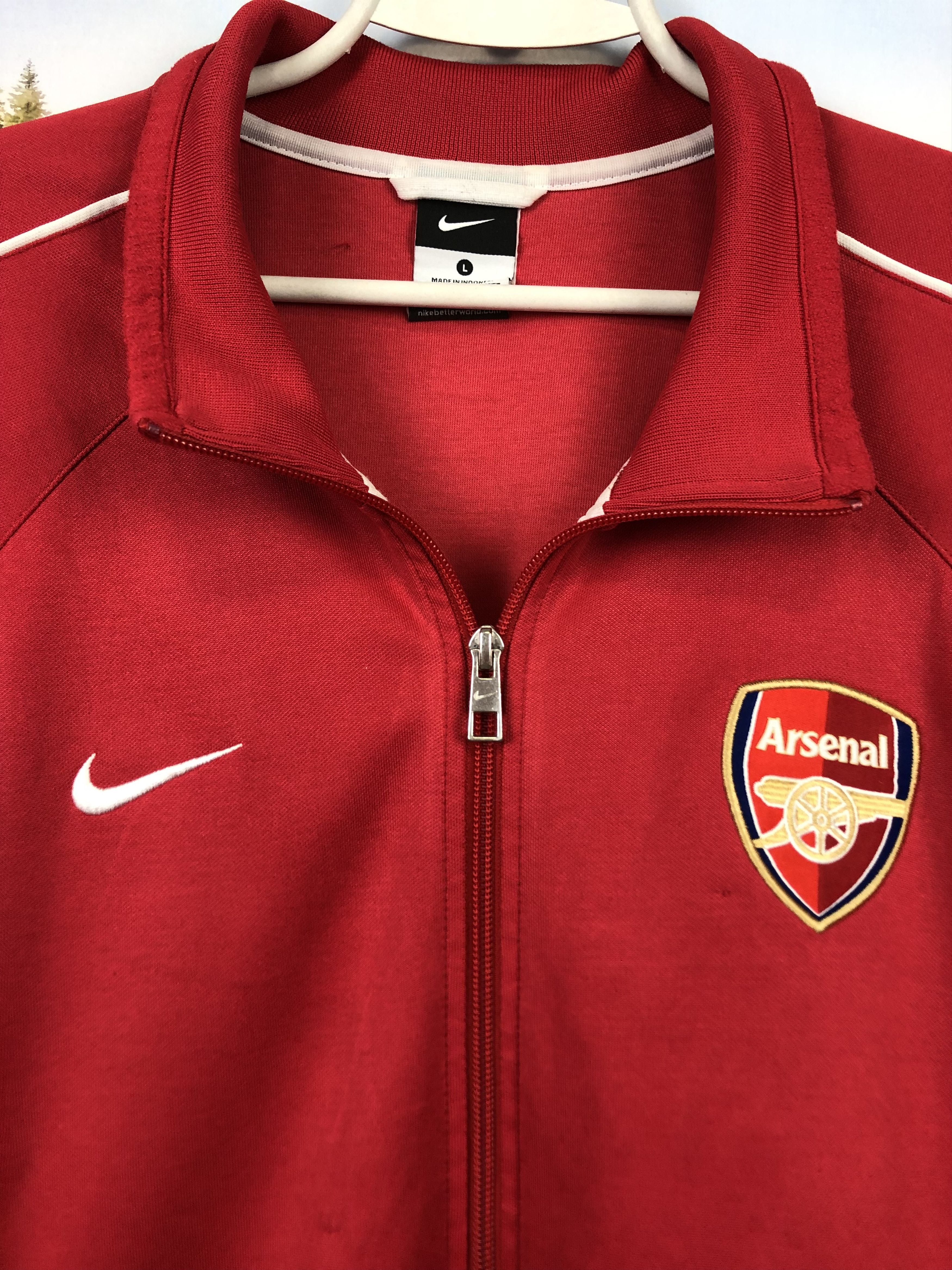 Nike Vintage Nike Arsenal Football Jacket Rare Soccer Gunners Size US L / EU 52-54 / 3 - 5 Thumbnail
