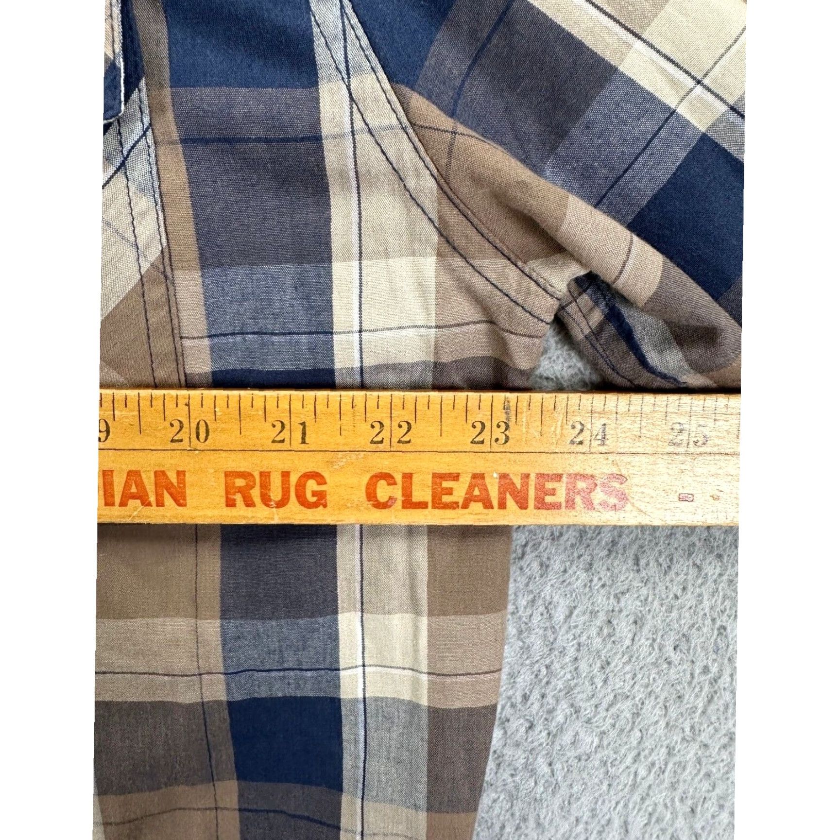 Levi's Levi's Shirt XL Mens Plaid Western Pearl Snap Button-Up Collar Long Sleeve Beigebyck? Size US XL / EU 56 / 4 - 6 Thumbnail