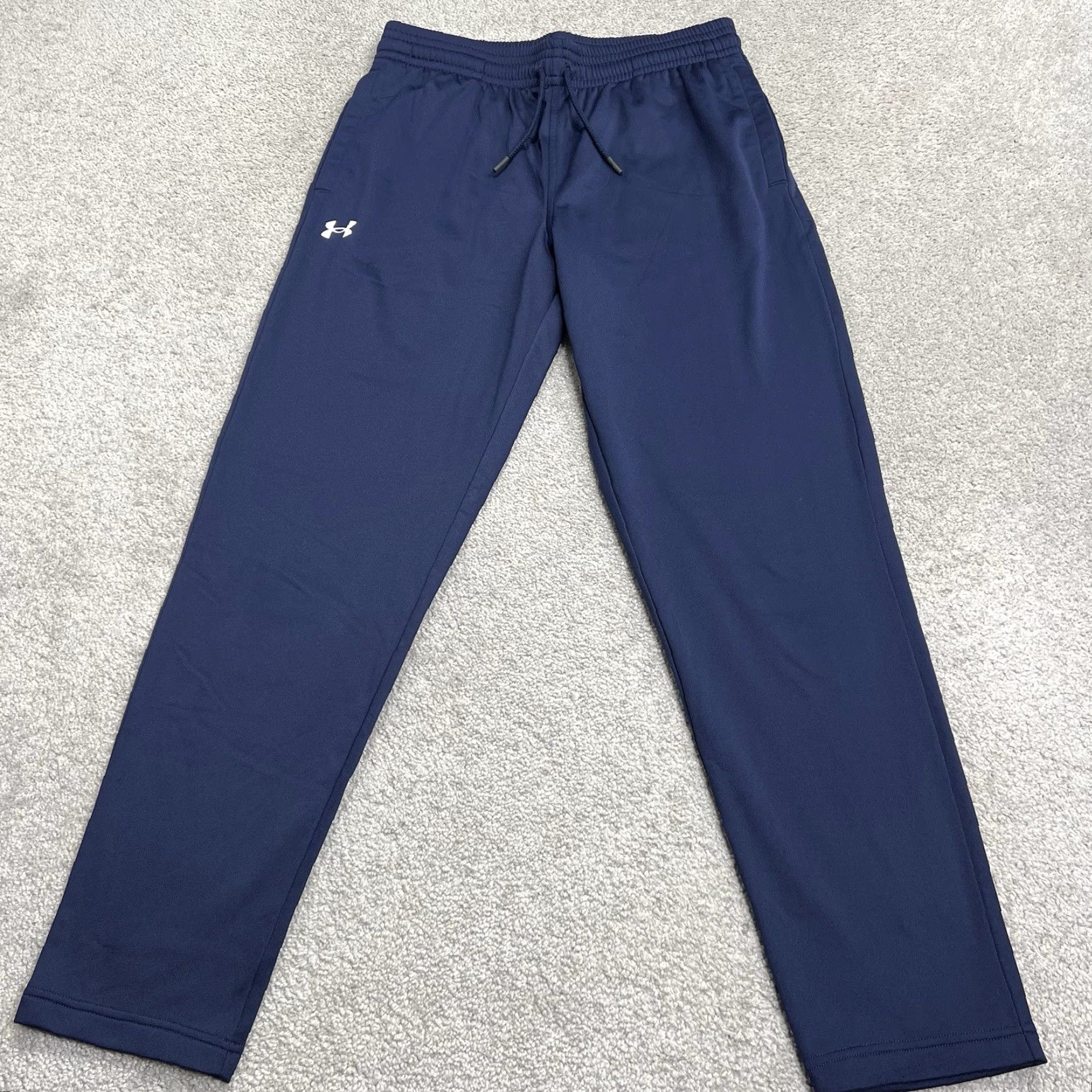 Under Armour Under Armour Sweatpants Mens Large Twister Pants Navy Blue Fleece Lined 1379876 Size US 33 - 2 Thumbnail