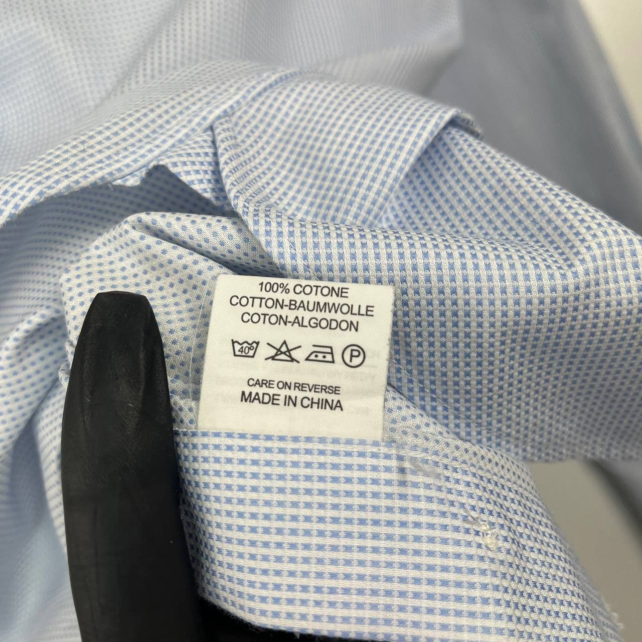 Boggi Boggi Milano Custom Fit Shirt Blue Mens Size M Size US M / EU 48-50 / 2 - 4 Thumbnail