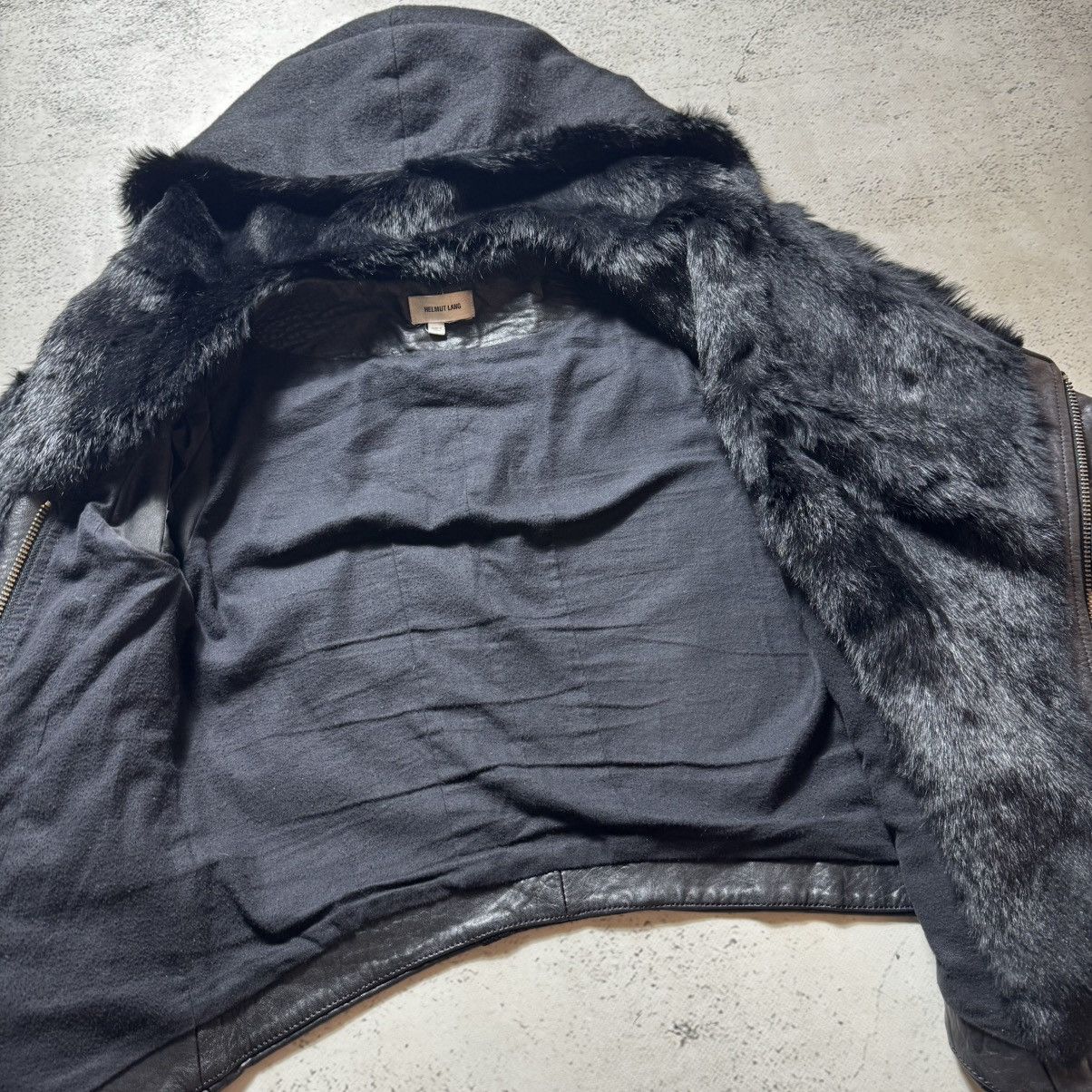 Helmut Lang archive lather jacket helmut lang opium playboy carti style Size L / US 10 / IT 46 - 10 Thumbnail