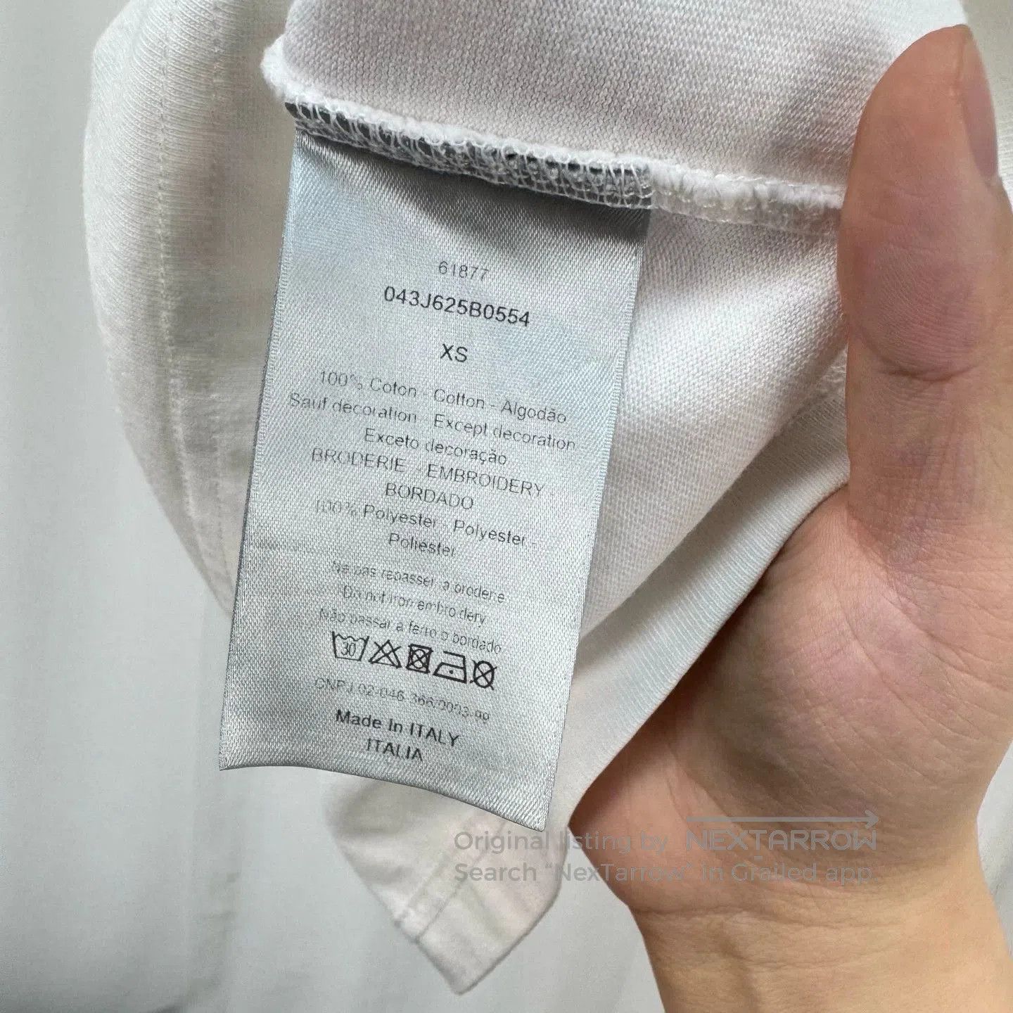 Dior dior embroidered logo short sleeve t-shirt. Size US XS / EU 42 / 0 - 6 Thumbnail