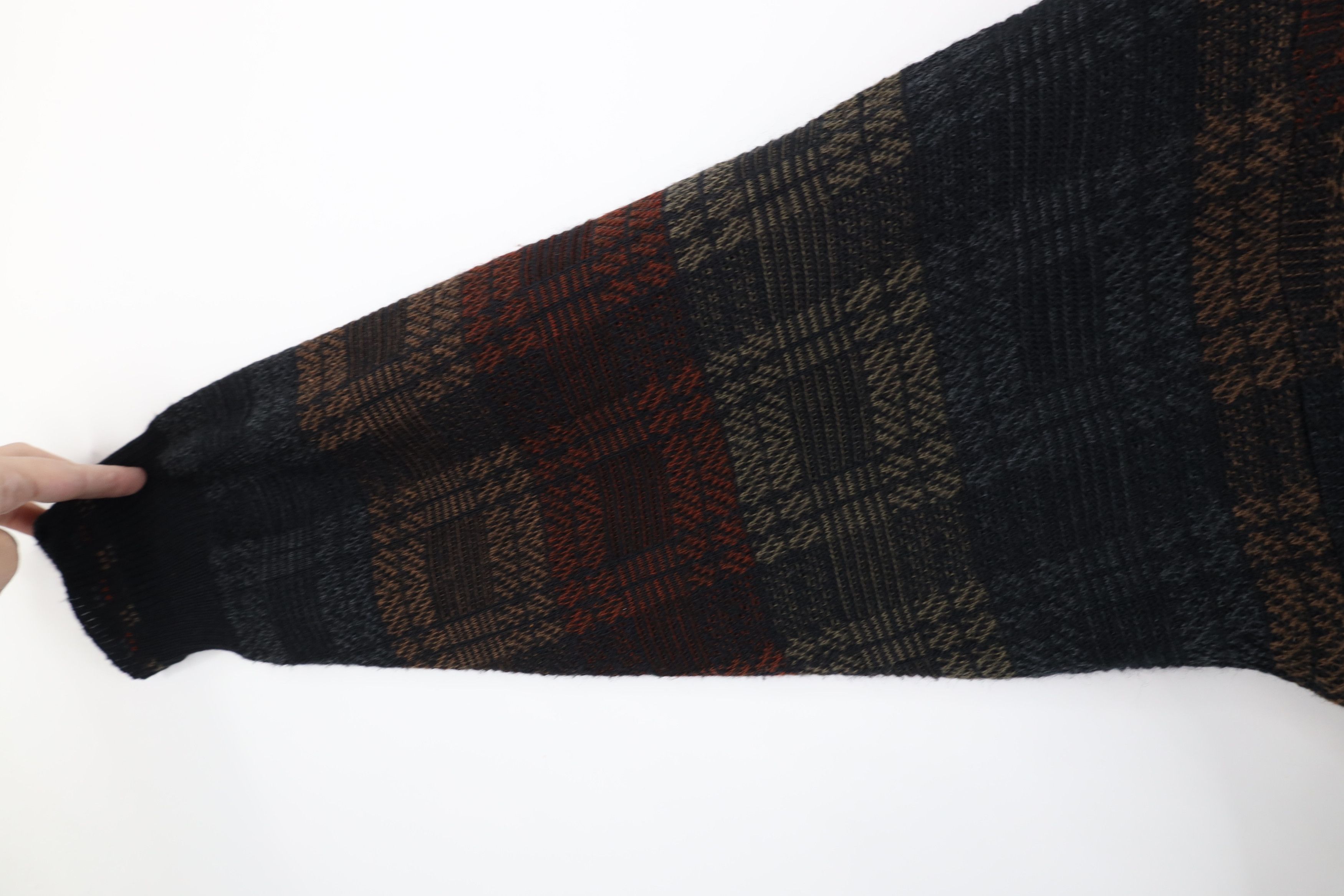 Vintage Vintage 90s Streetwear Wool Blend Cardigan Sweater Plaid Size US L / EU 52-54 / 3 - 7 Thumbnail