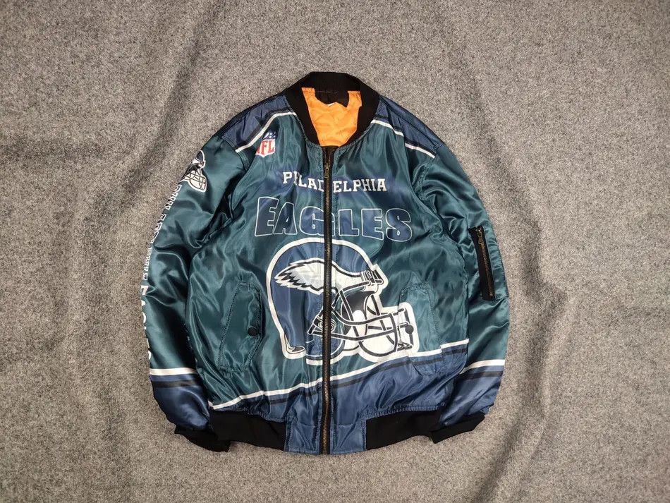 NFL Vintage NFL Philadelphia Eagles Champions Logo Bomber jacket Size US S / EU 44-46 / 1 - 1 Thumbnail