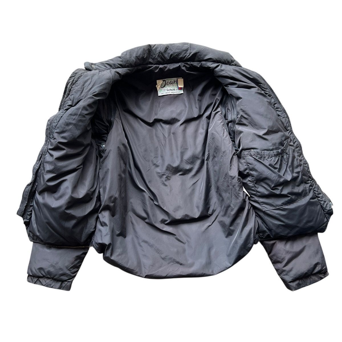 Schott Vintage Schott Goose Down Goose Feathers Hybrid Puffer Size US L / EU 52-54 / 3 - 9 Thumbnail