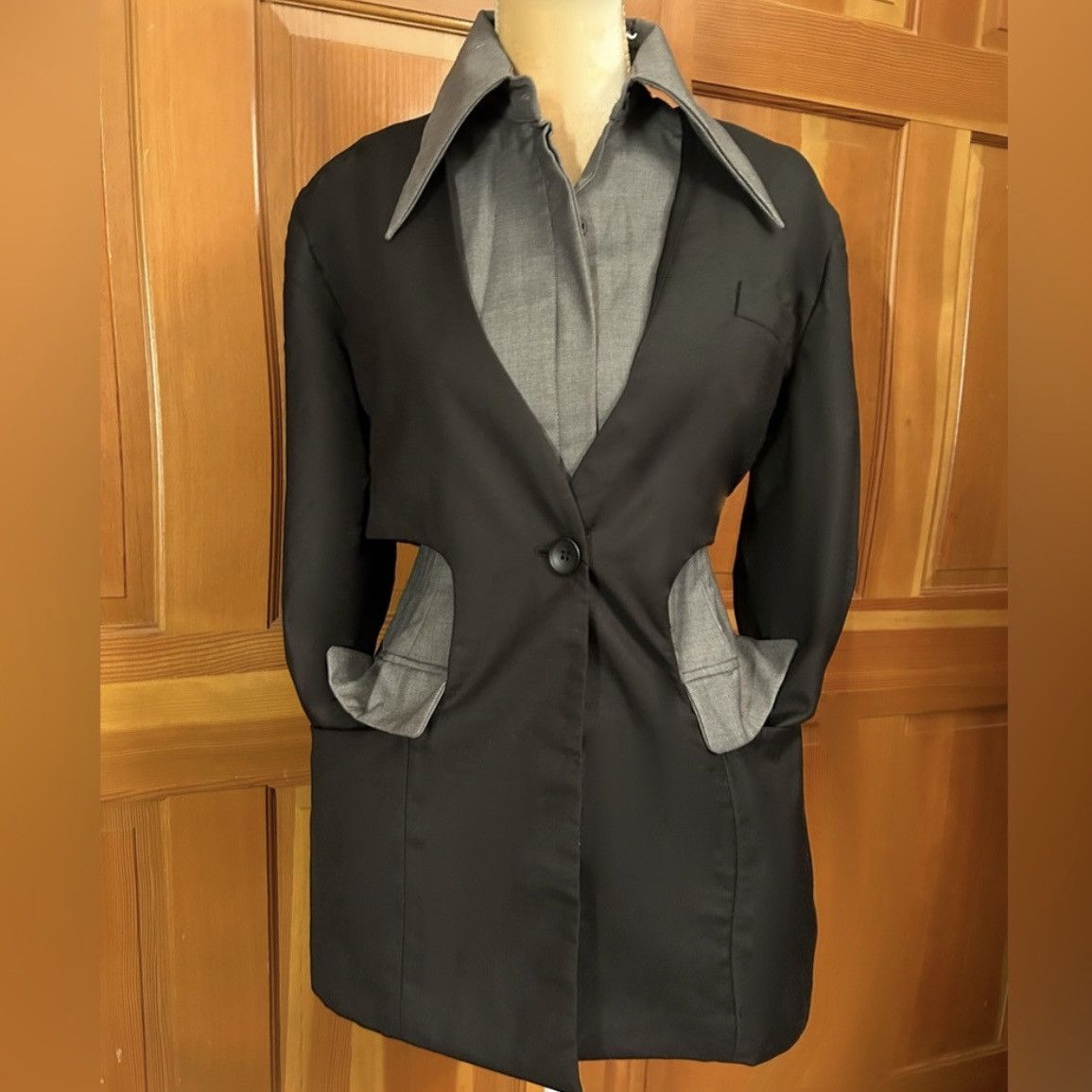 Designer × Other NWT, Lavishly Paris Women’s Hollow Out Layered Blazer Size M / US 6-8 / IT 42-44 - 11 Thumbnail