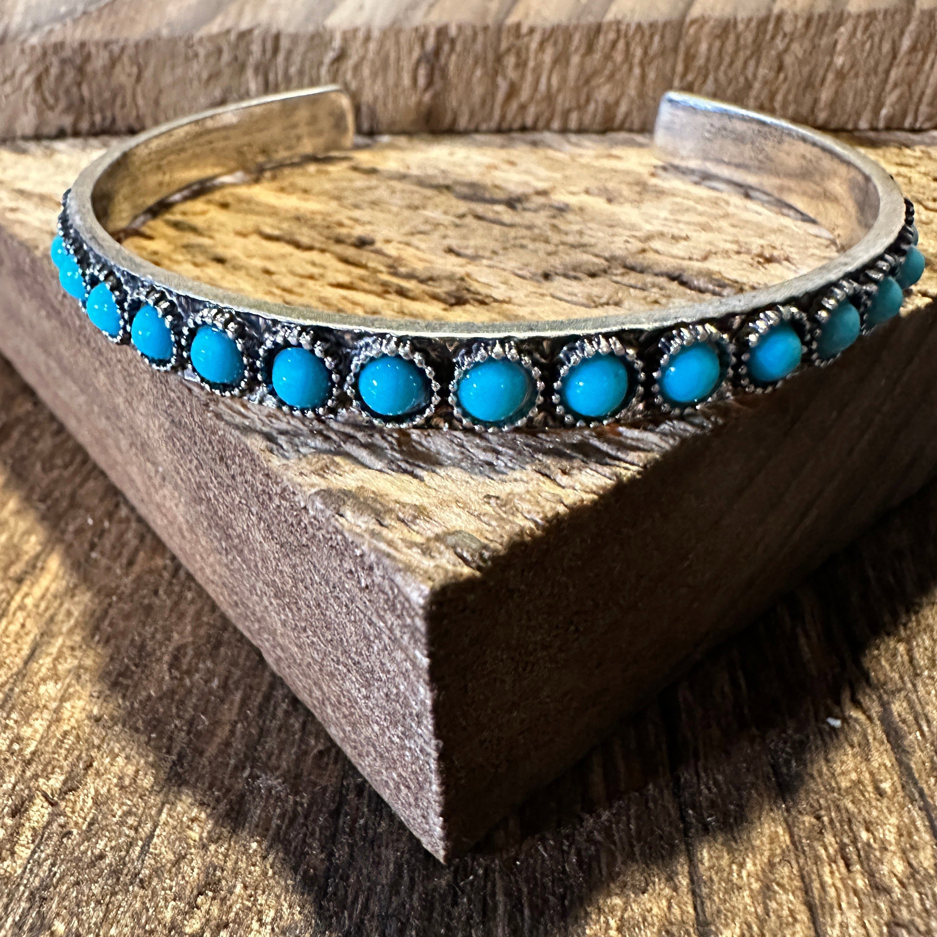 Other Southwestern Boho Vintage Turquoise Cowgirl Open Bangle with Size ONE SIZE - 5 Thumbnail