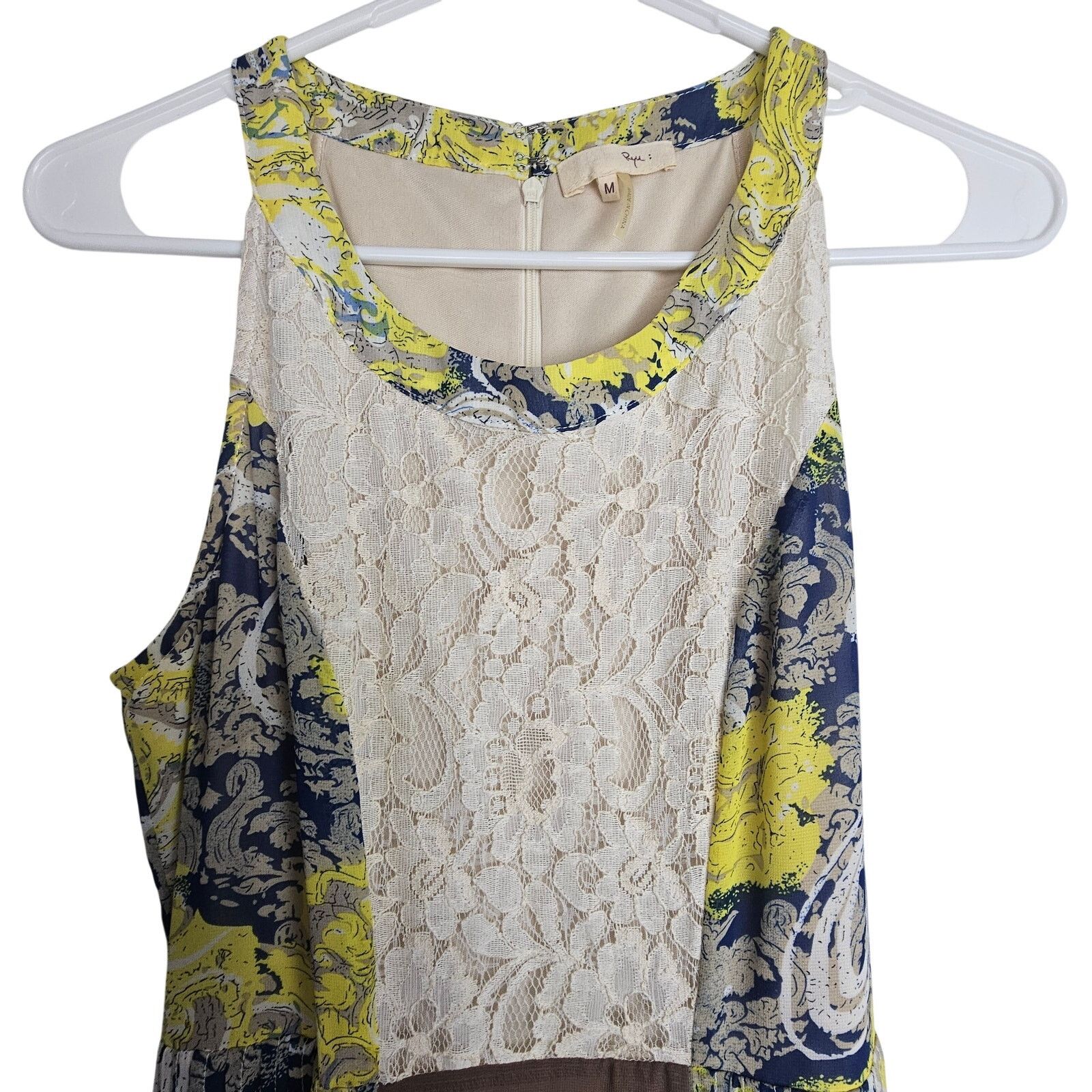 Anthropologie Anthropologie Ryu Womens Patchwork Lace Maxi Dress Sz M Boho Size M / US 6-8 / IT 42-44 - 2 Thumbnail