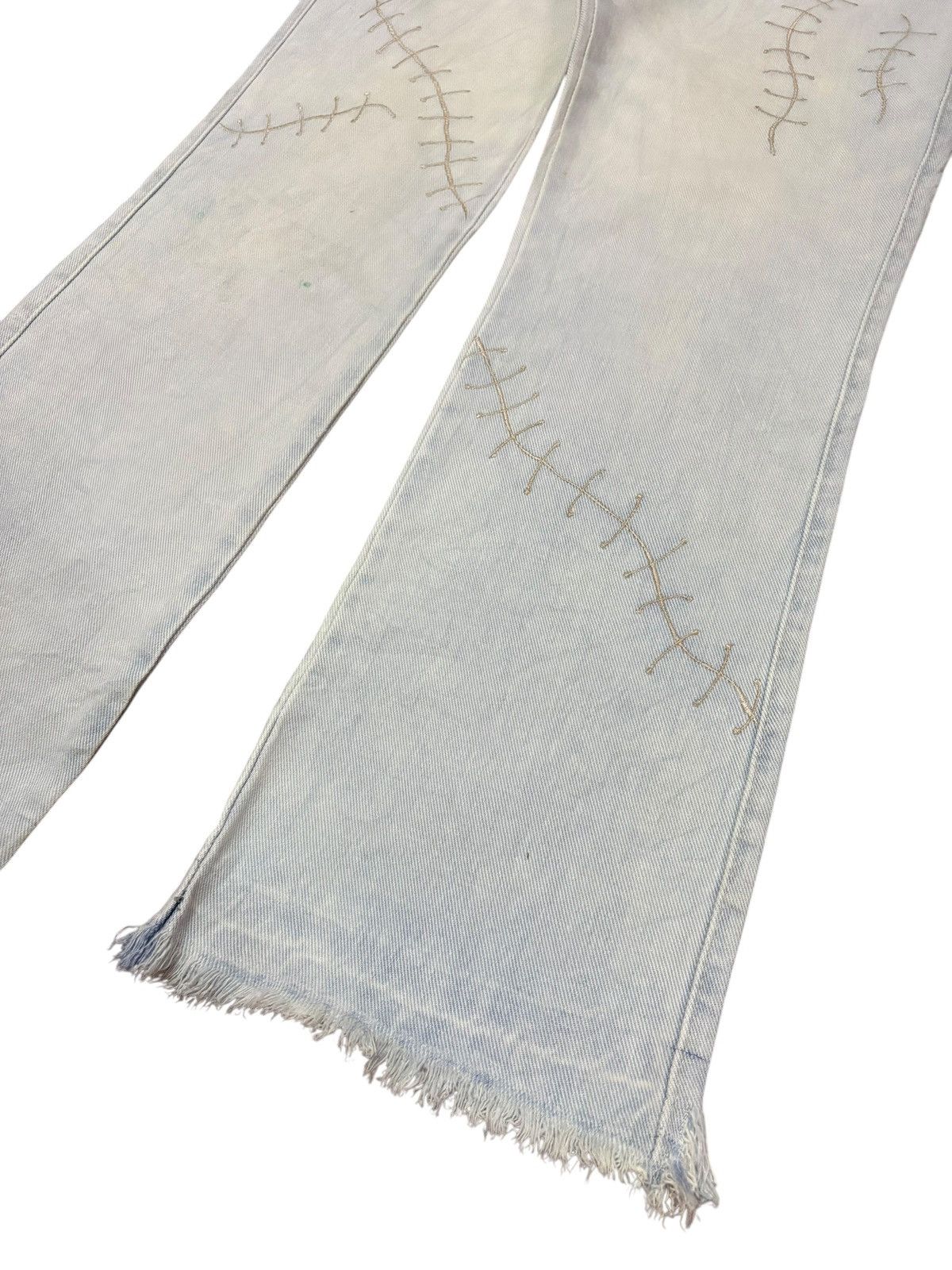 Japanese Brand × Samurai Jeans × Vintage 42 SAWARY Samurai Wound Hexagon Stitches Jeans Size US 30 / EU 46 - 5 Thumbnail