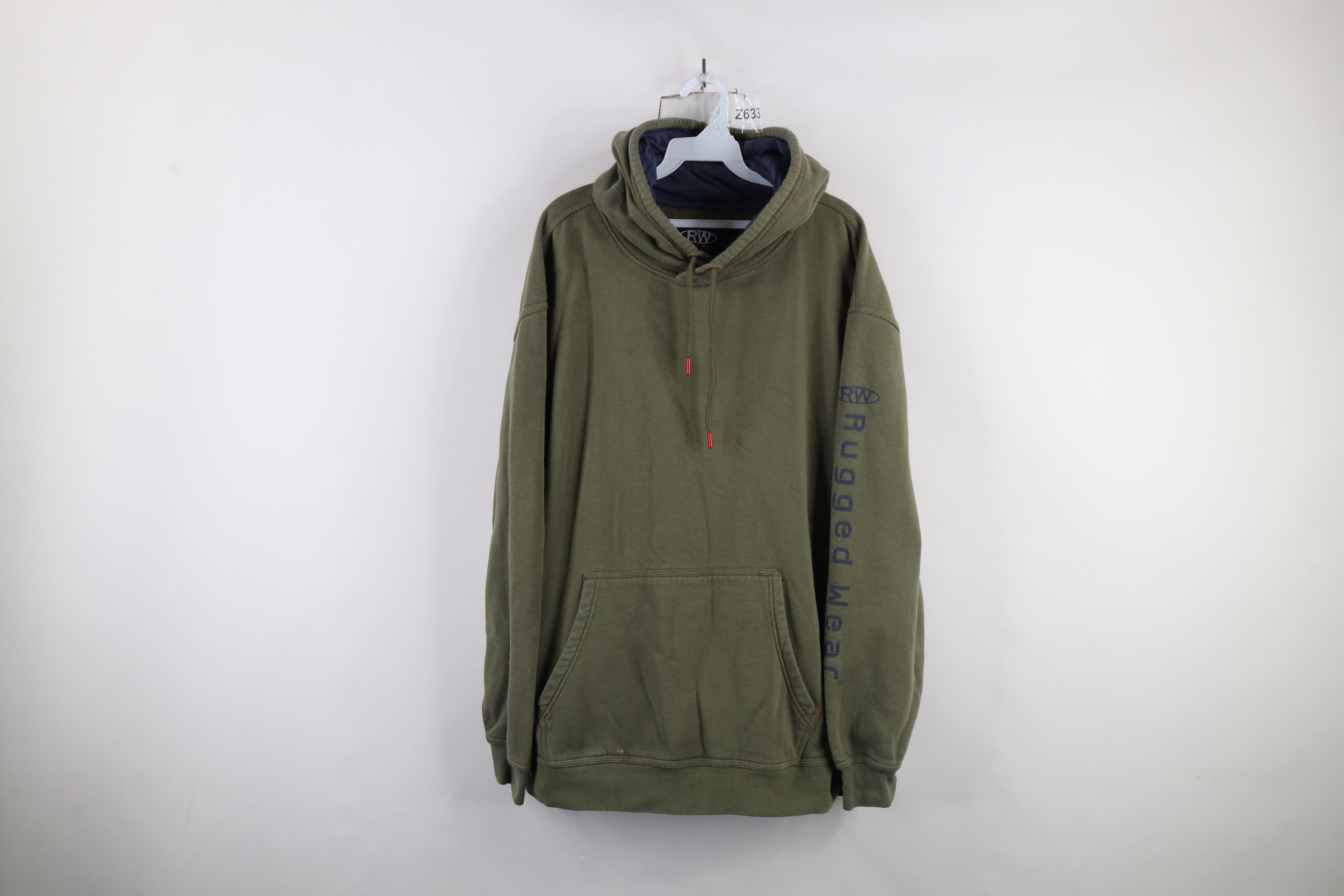 Vintage Vintage Streetwear Blank Hoodie Sweatshirt Army Green Size US XL / EU 56 / 4 - 1 Thumbnail