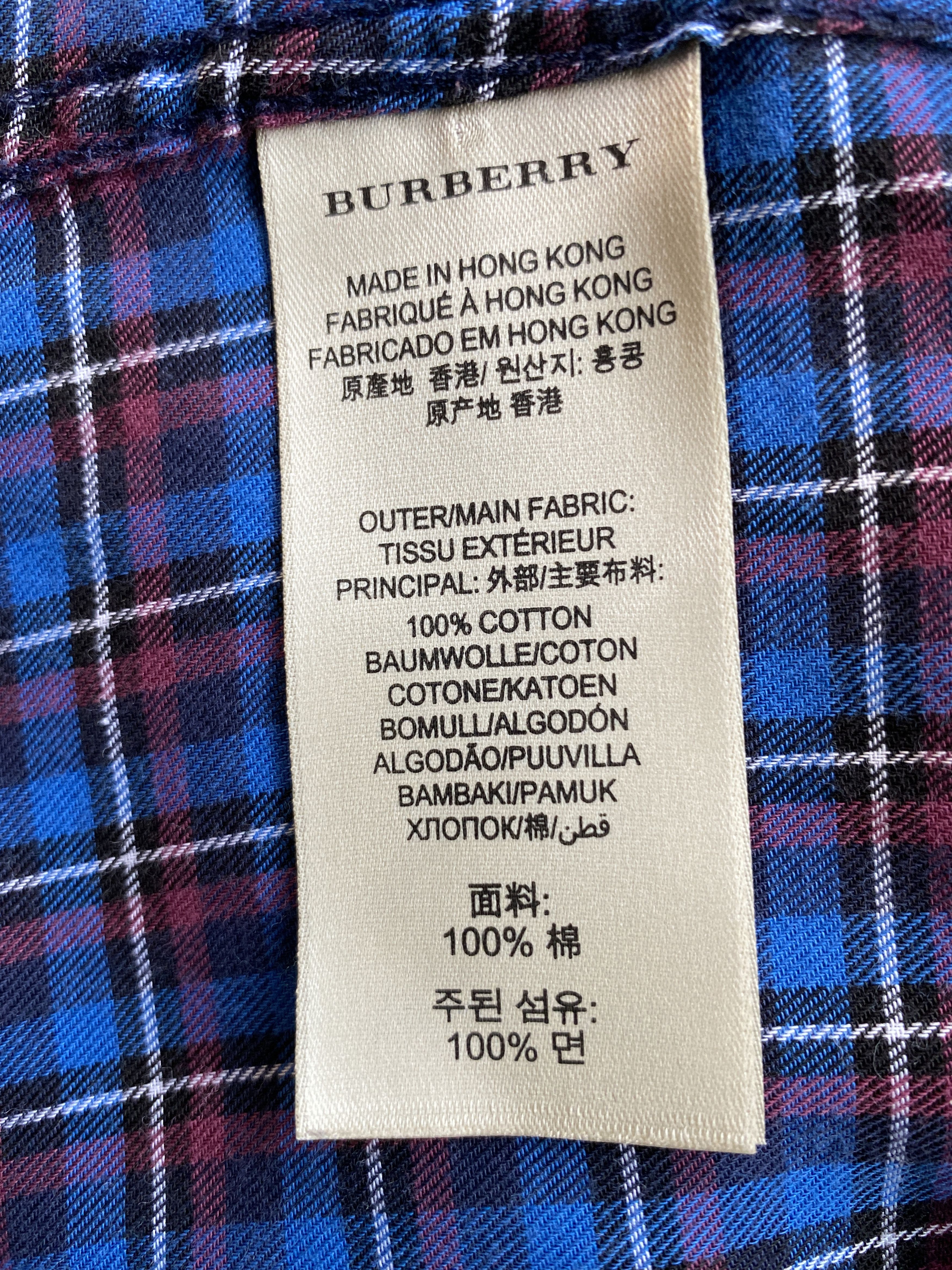 Burberry Burberry Britt Checkered Vintage Tab Logo Shirt Size US S / EU 44-46 / 1 - 7 Thumbnail