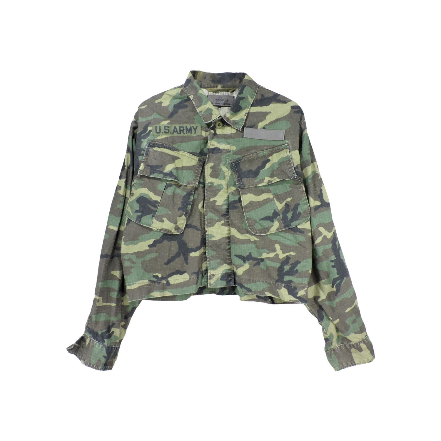 Japanese Brand RNA INC. CAMOUFLAGE SLANT POCKET LONG SLEEVE SHIRT Size US M / EU 48-50 / 2 - 1 Thumbnail