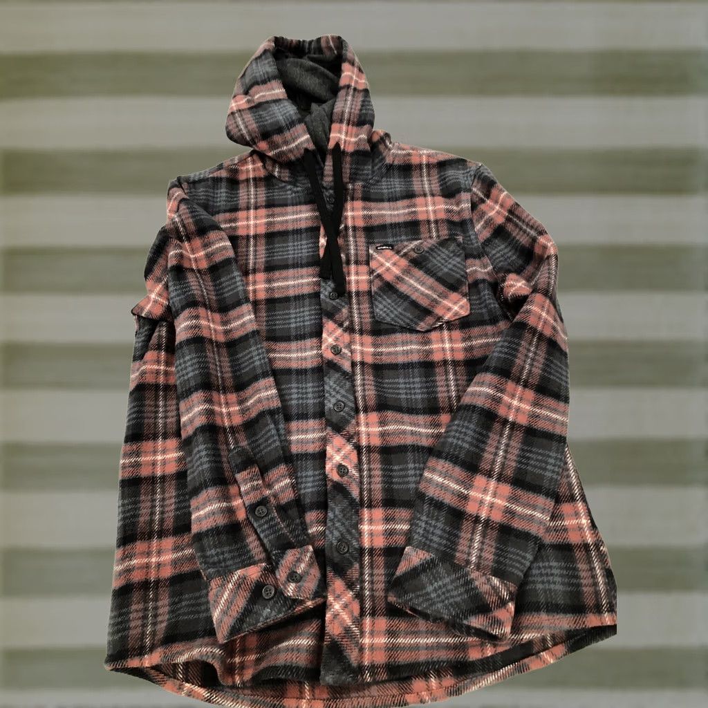 O'Neill O’NEILL Clayton Flannel Hoodie Shirt Men’s Small Multicolor Plaid Long Sleeve Button Up NWT Heavyweight Pockets UV Protection Skate Surf Size US S / EU 44-46 / 1 - 1 Thumbnail