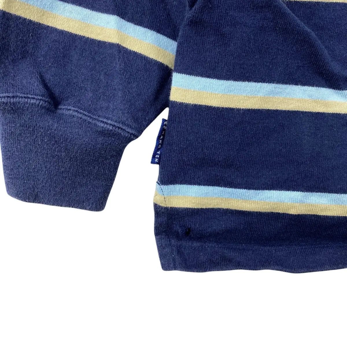 Hang Ten × Vintage Vintage HANG TEN HAWAII Striped Rugby Polo Tee Shirt Top Size US L / EU 52-54 / 3 - 4 Thumbnail