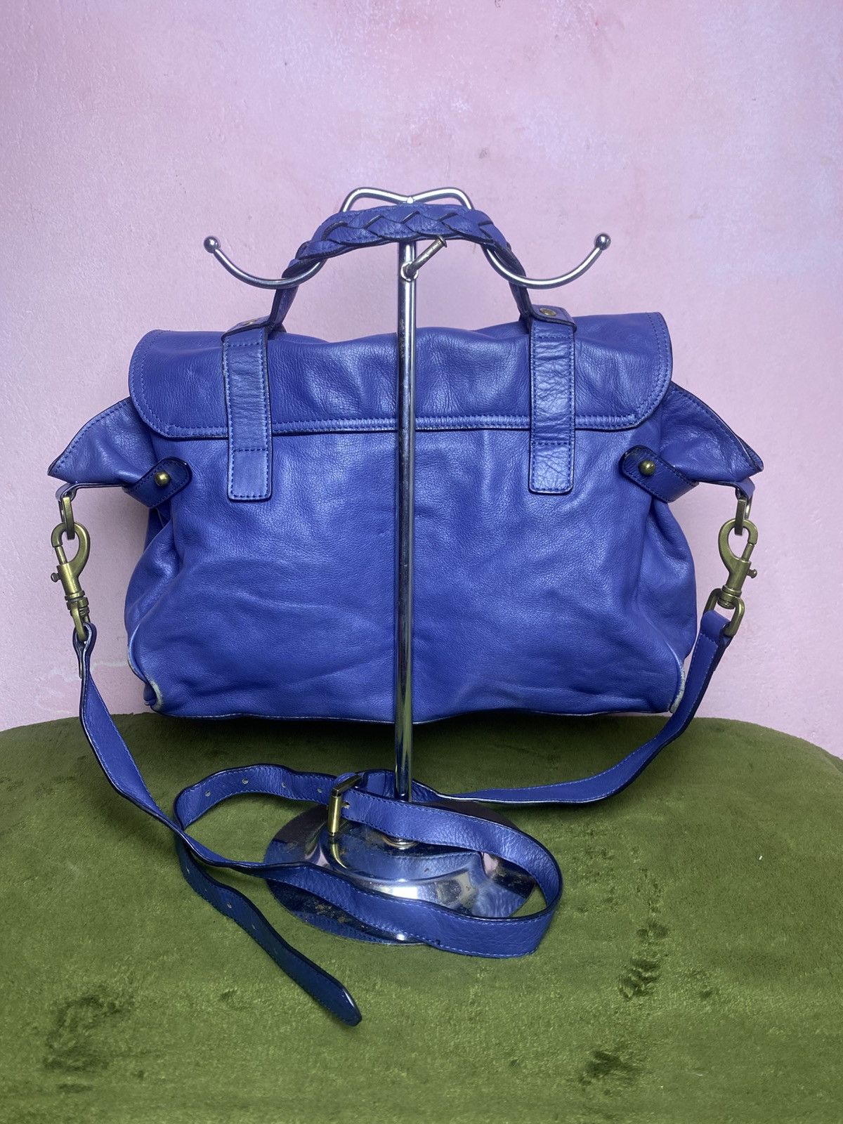 Mulberry Mulberry Alexa Blue Leather Satchel Bag Size ONE SIZE - 3 Thumbnail