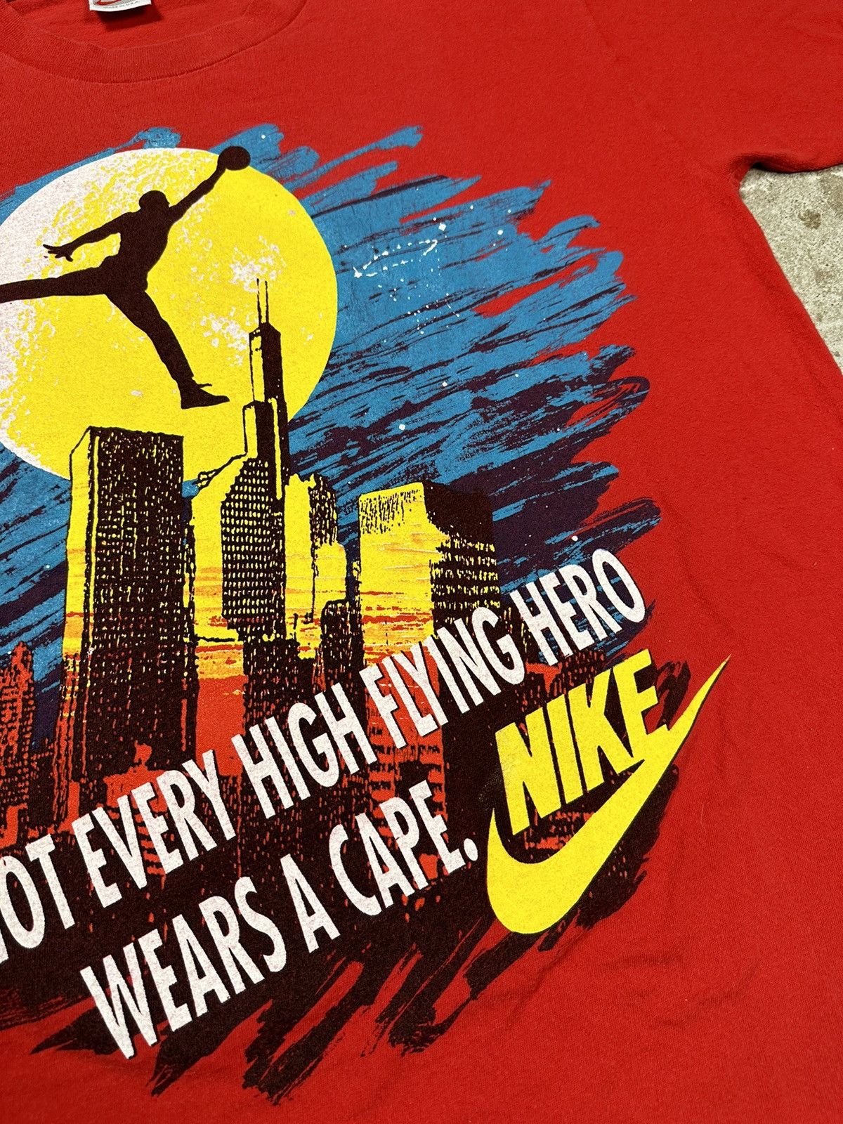Nike Vintage 90s Nike Not Every High Flying Hero Wears A Cape Tee Size US M / EU 48-50 / 2 - 8 Thumbnail