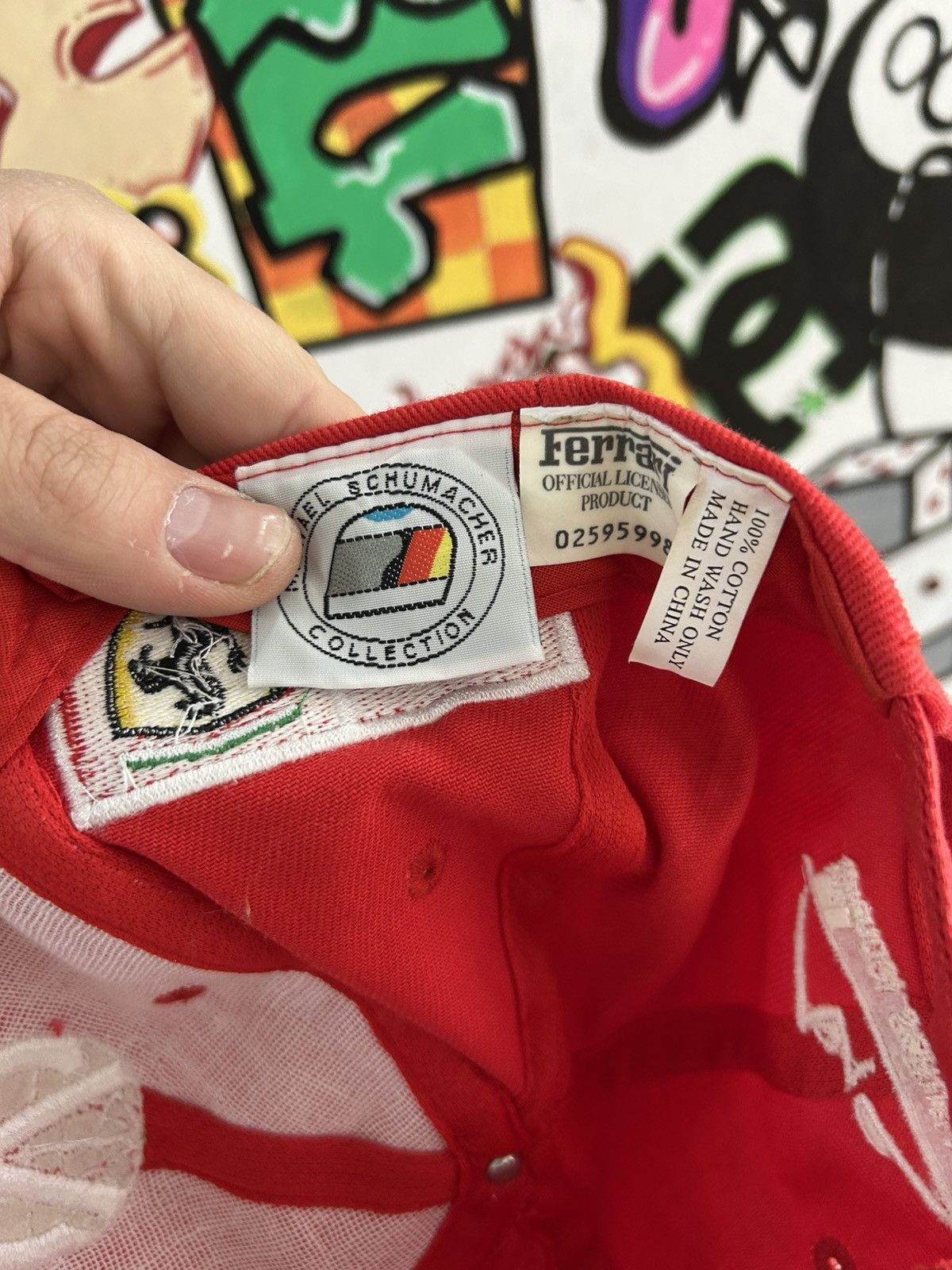 Ferrari × Vintage Michael Schumacher 90s Cap Size ONE SIZE - 4 Thumbnail