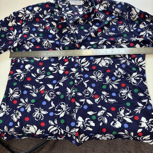 Pendleton MISS SOPHISTICATE/ PENDLETON Vtg Floral Shirt Women 14 Size XL / US 12-14 / IT 48-50 - 6 Thumbnail